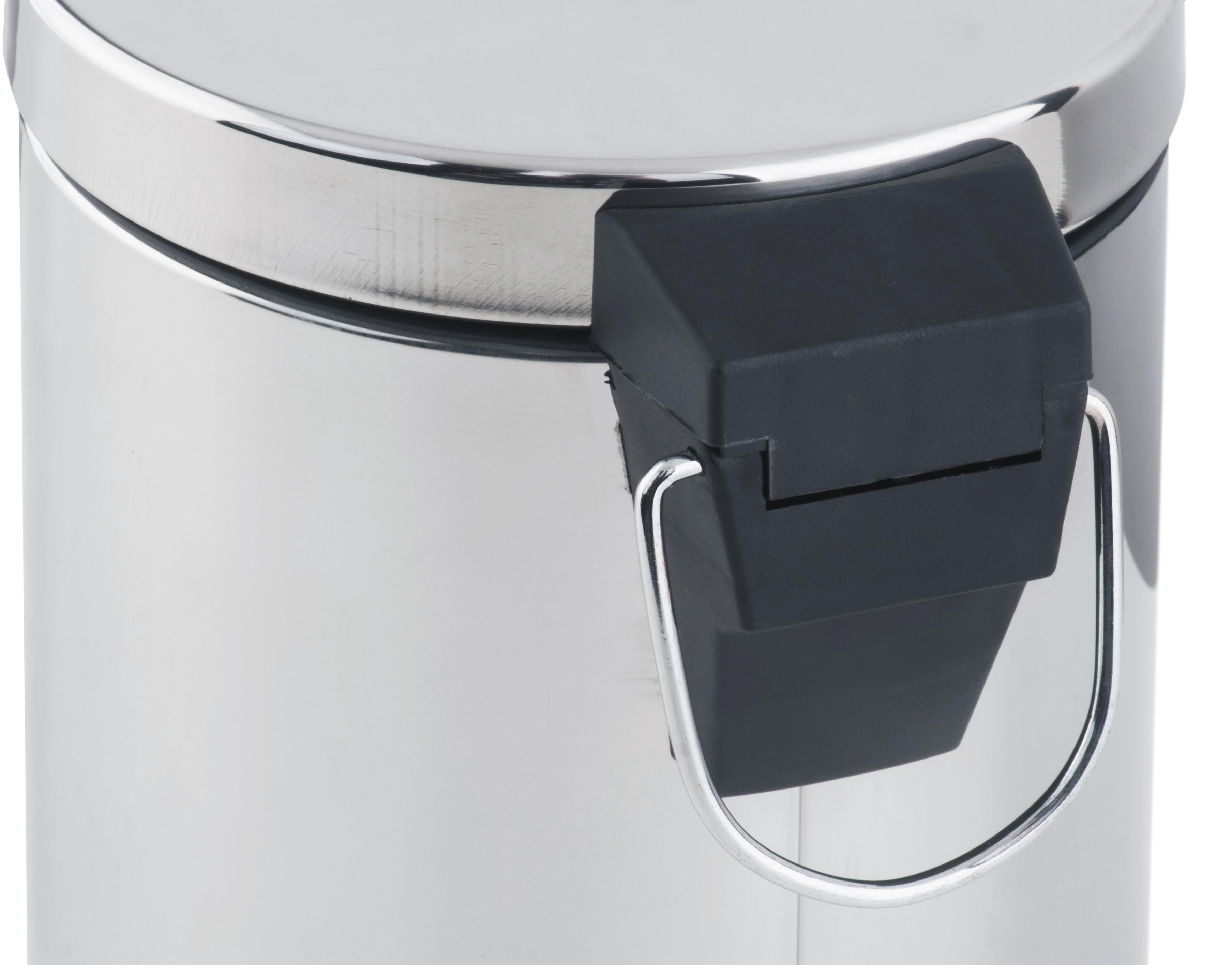 Balde de casa de banho 16,8x25,8x16,8 cm cinzento brilhante 3 lt Sensea Urban - 16