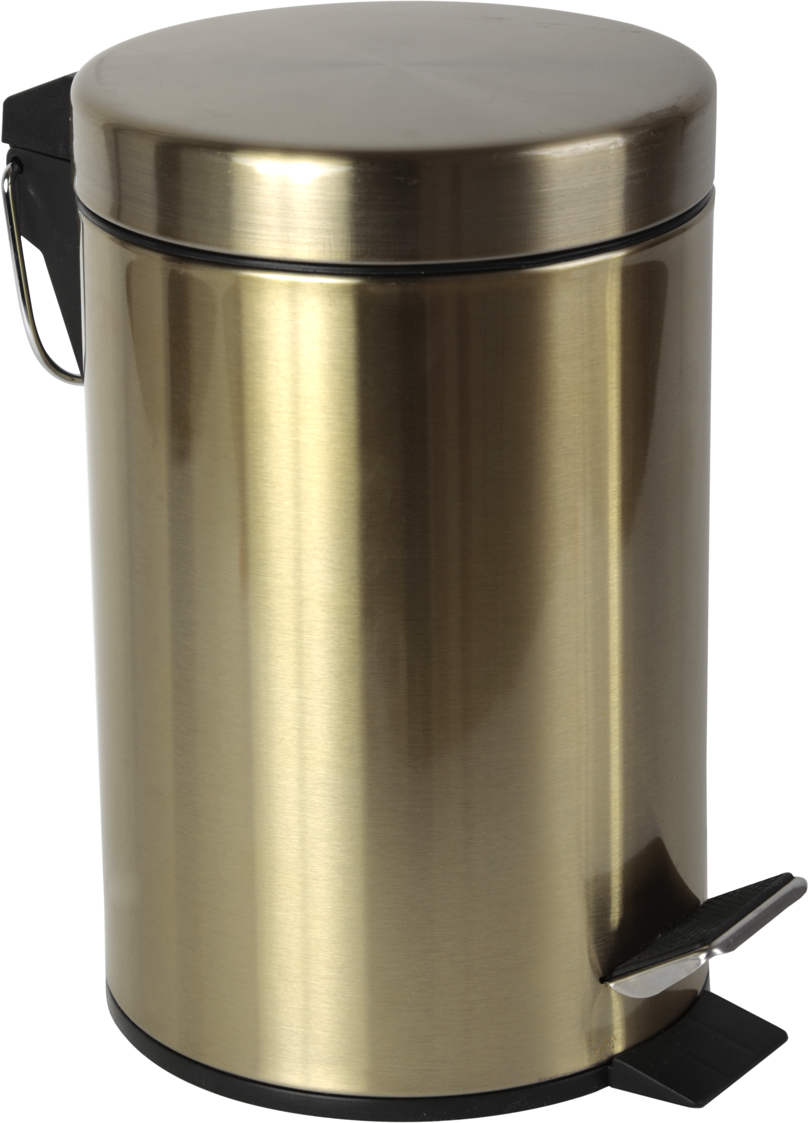 Balde do lixo 3L dourado mate - 5