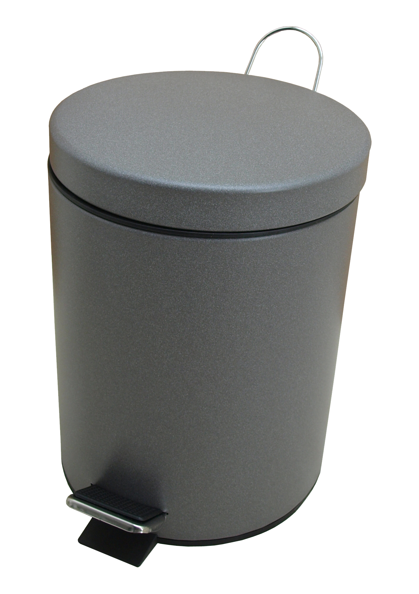 Papelera baño mandala gris 5l