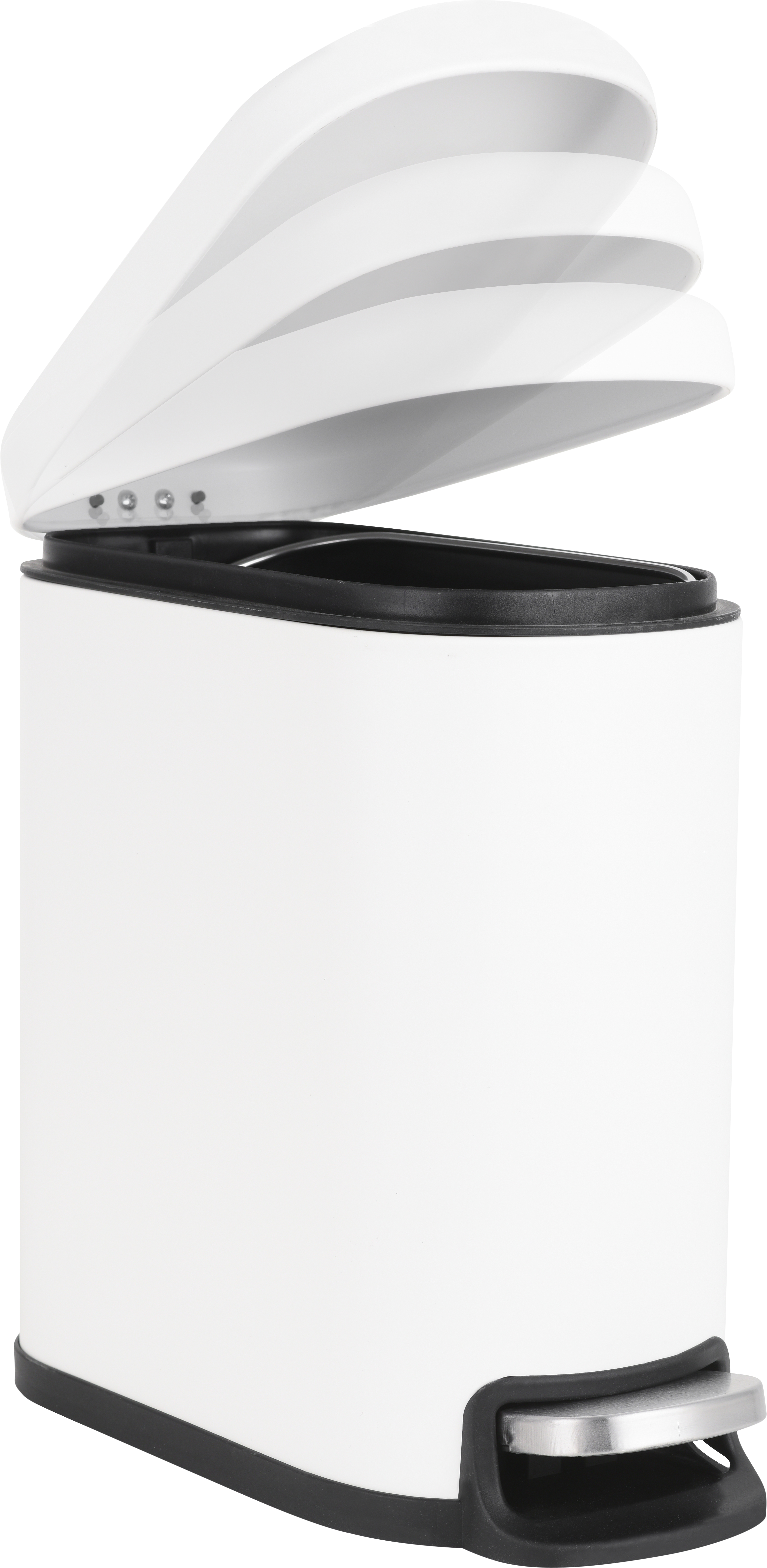 Balde de lixo 30,7x14,429 cm branco Sensea Remix Slim - 18