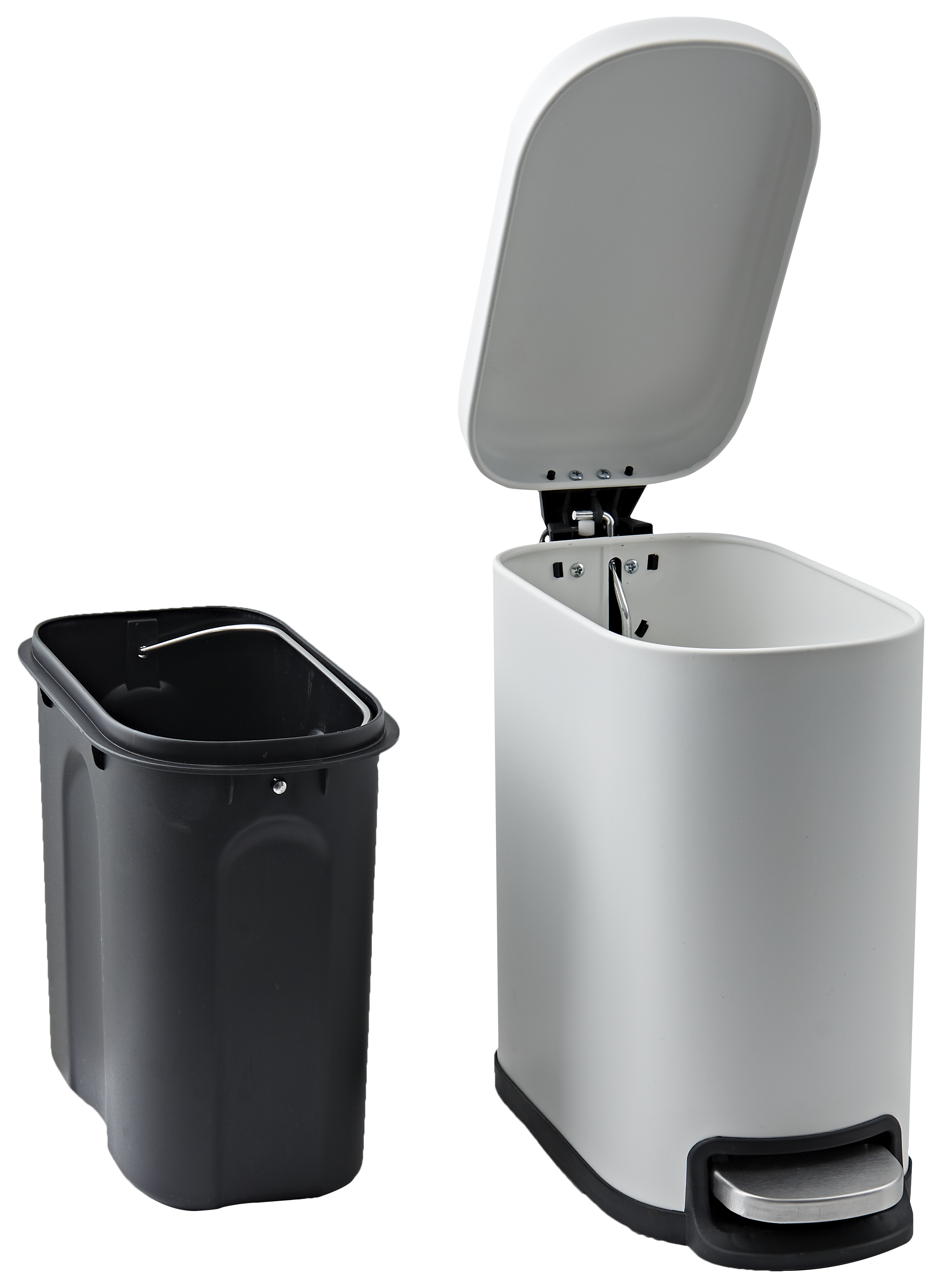 Balde de lixo 30,7x14,429 cm branco Sensea Remix Slim - 17