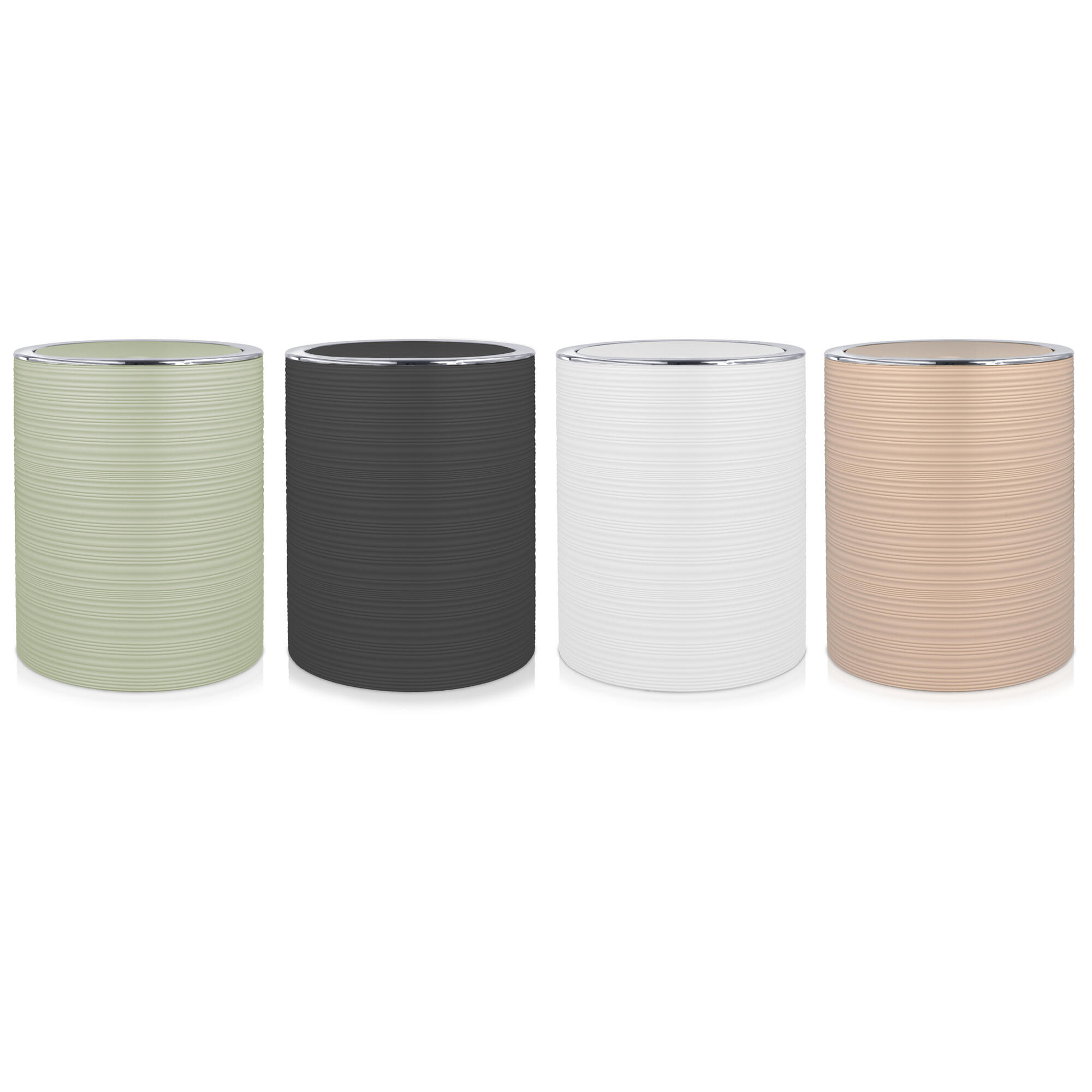 Papelera baño Nature negro 3L - 5