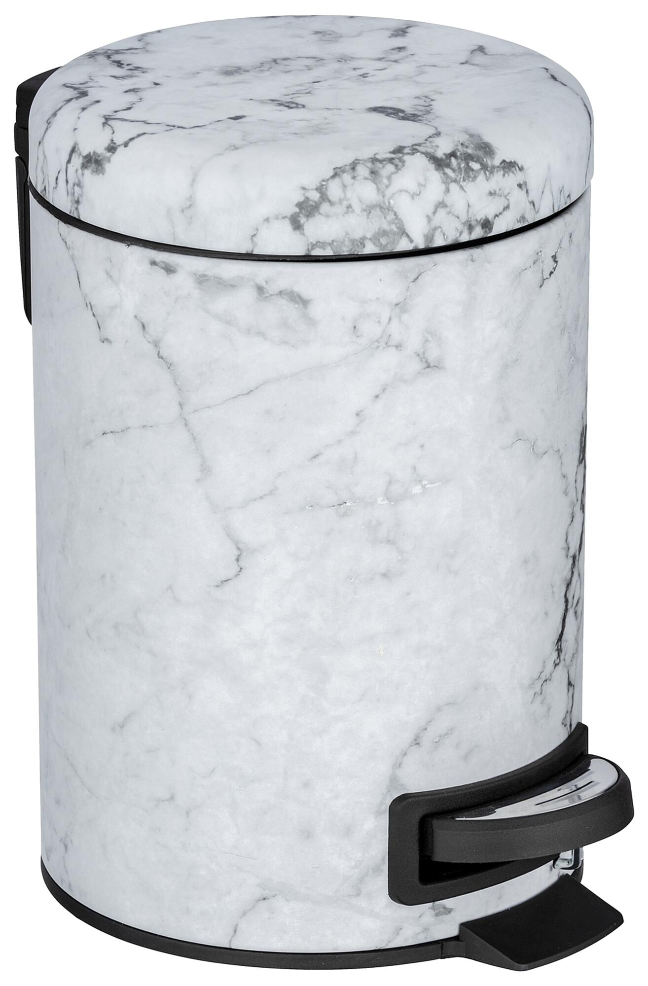 Papelera baño marmol multicolor 3l