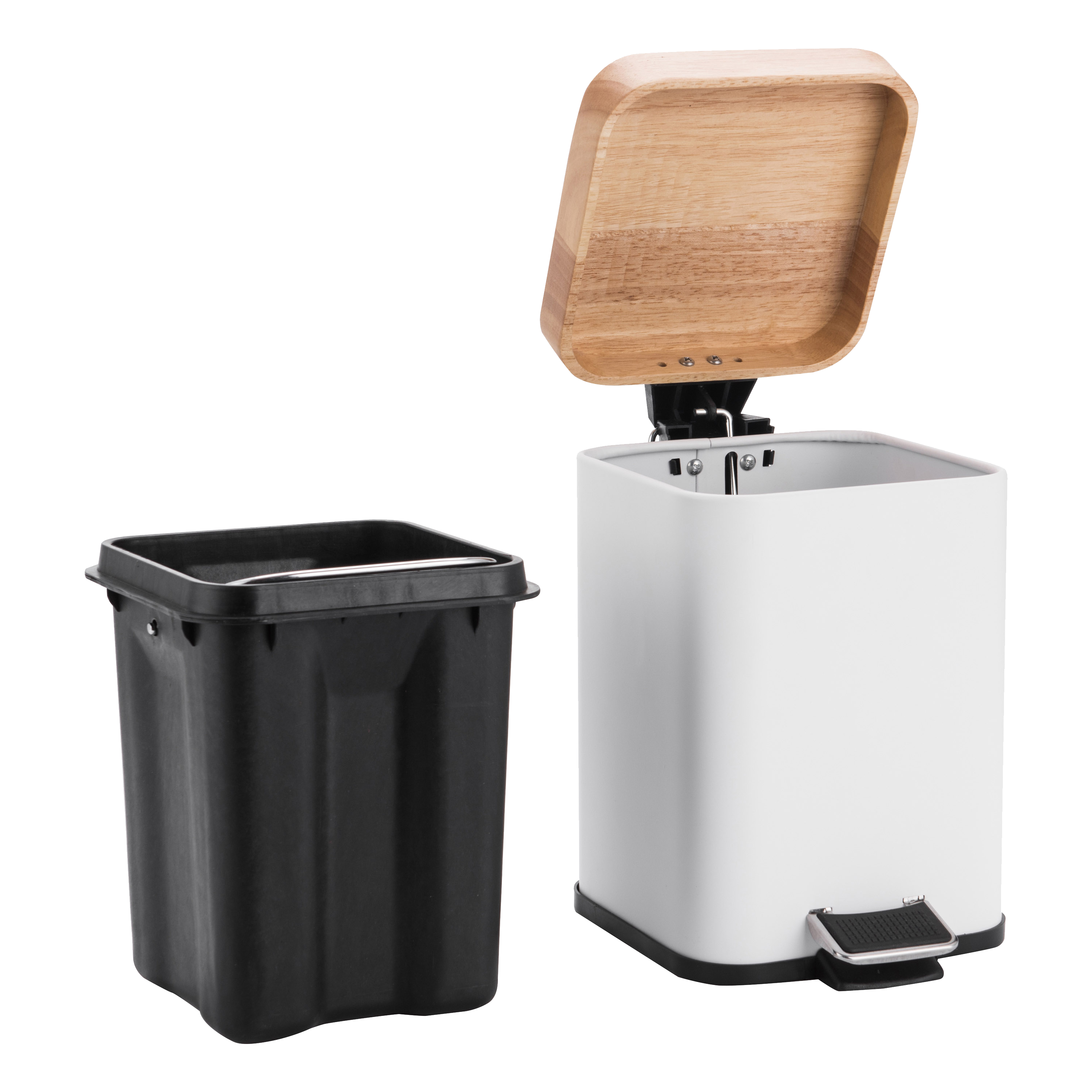 Balde do lixo SENSEA SCANDI 3L BRANCO MATE - 4