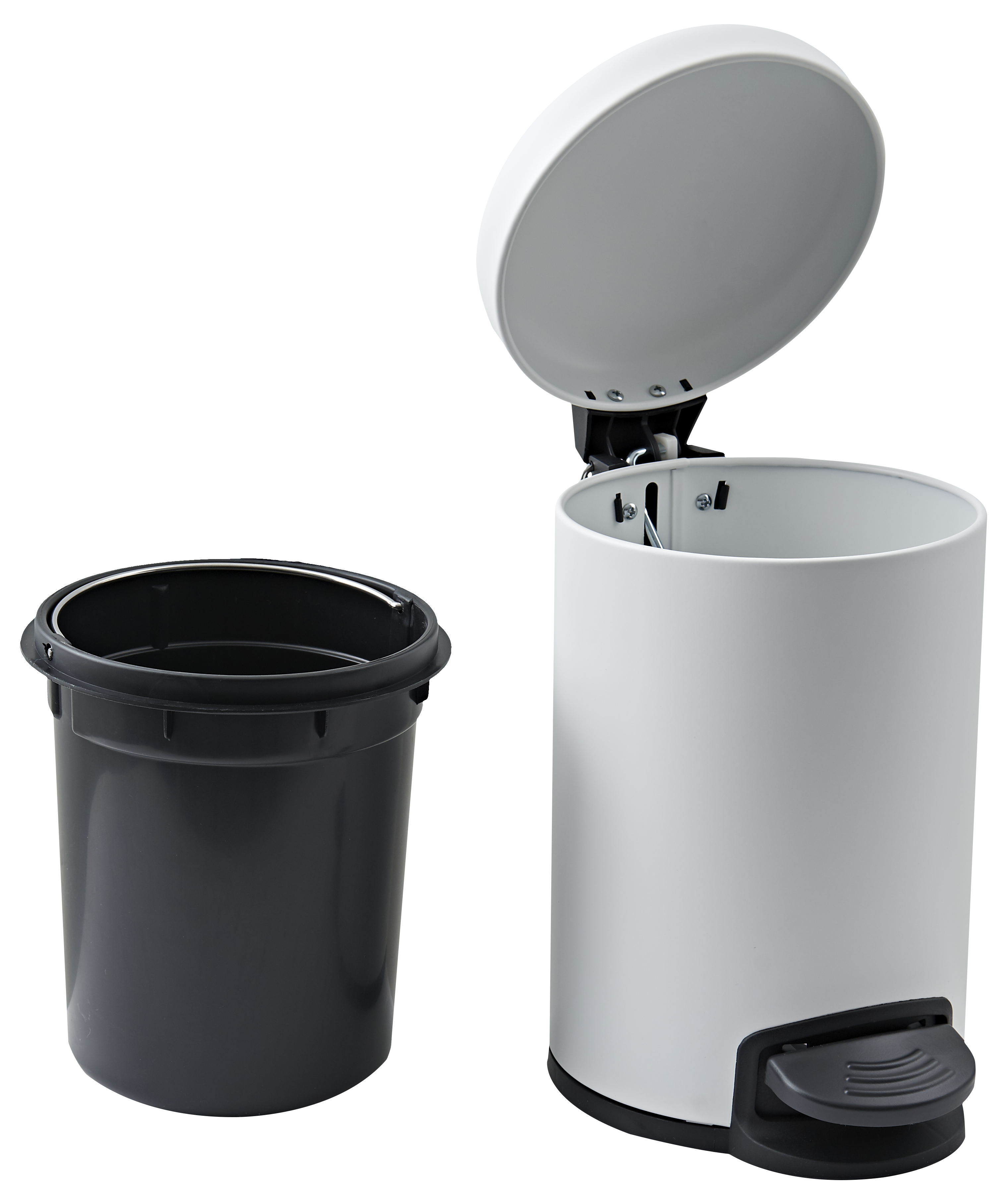 Balde de casa de banho 16,8x23x28 cm 3 l branco mate Sensea Easy - 4