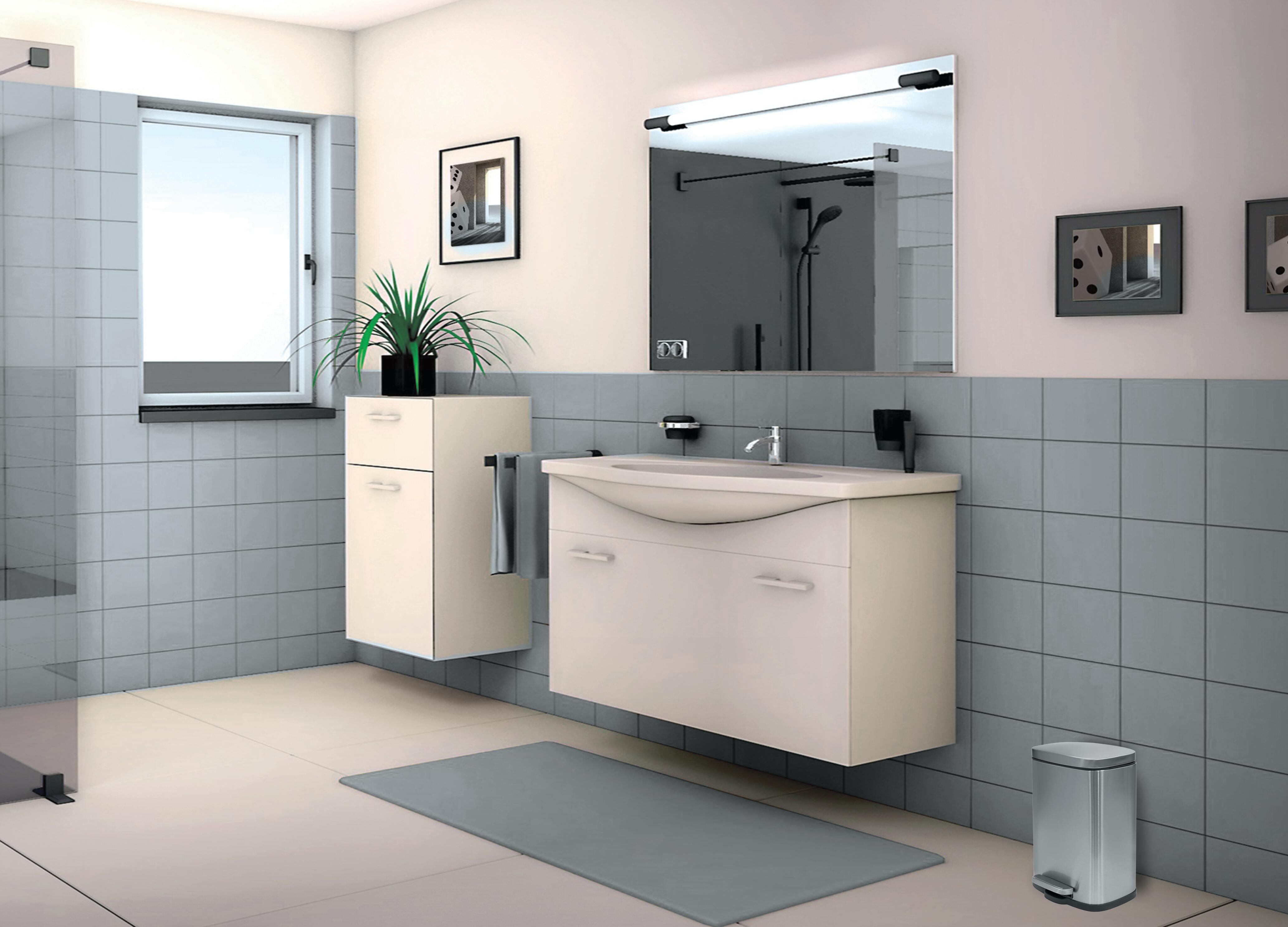 Balde do lixo SPIRELLA AKIRA 5L CR MATE - 5