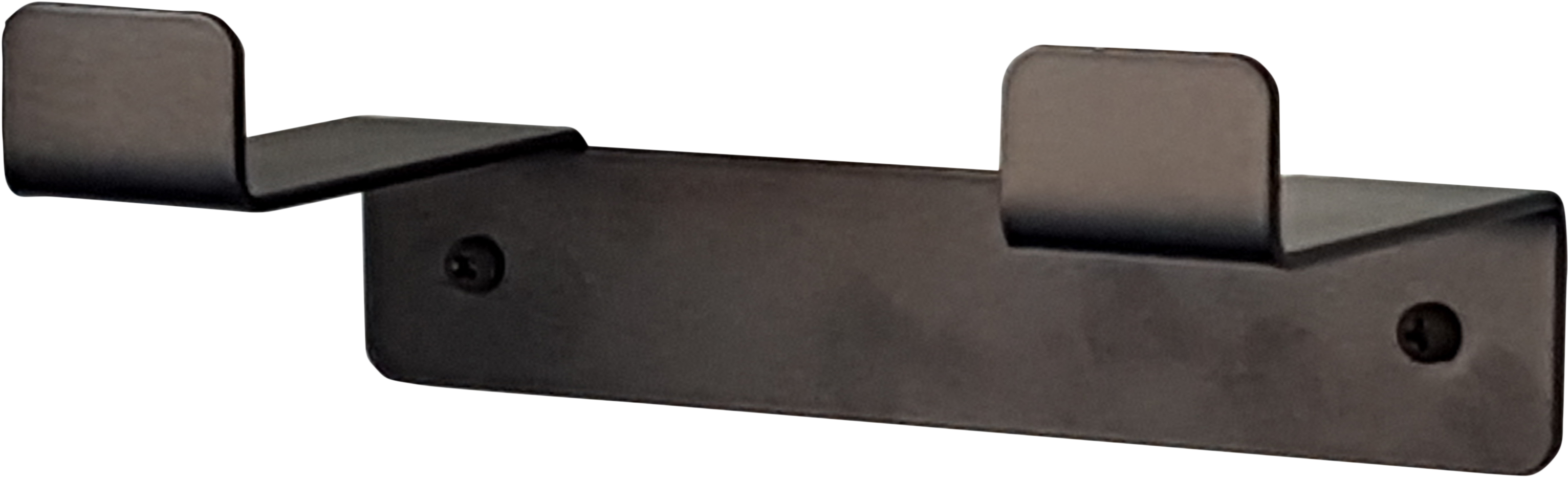 Percha/perchero outline negro con 2 ganchos