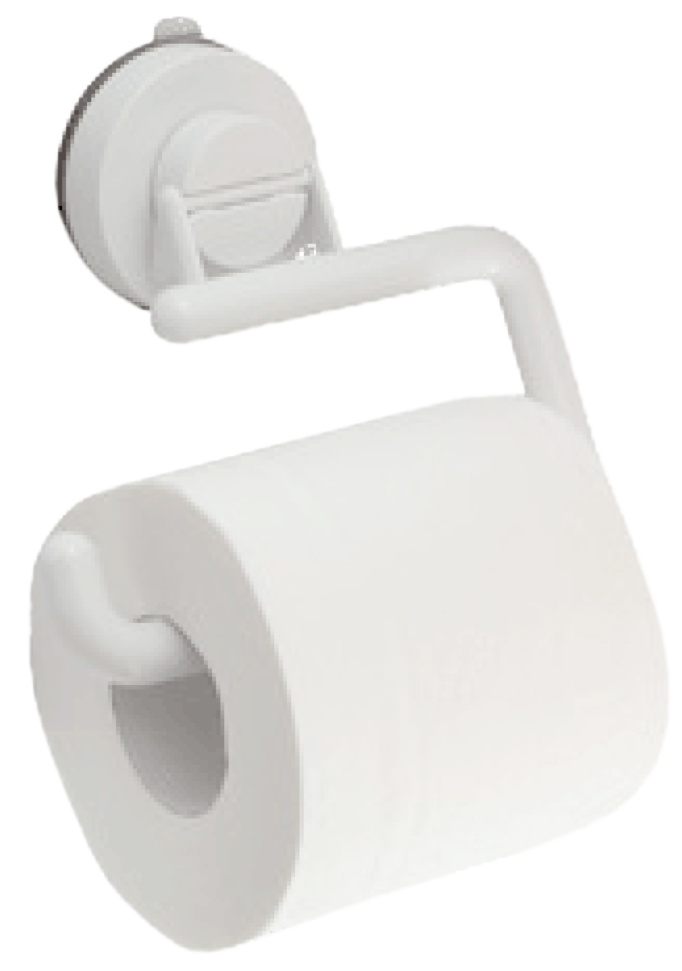 Portarrollo wc movil click blanco deslustrado 12x18 cm