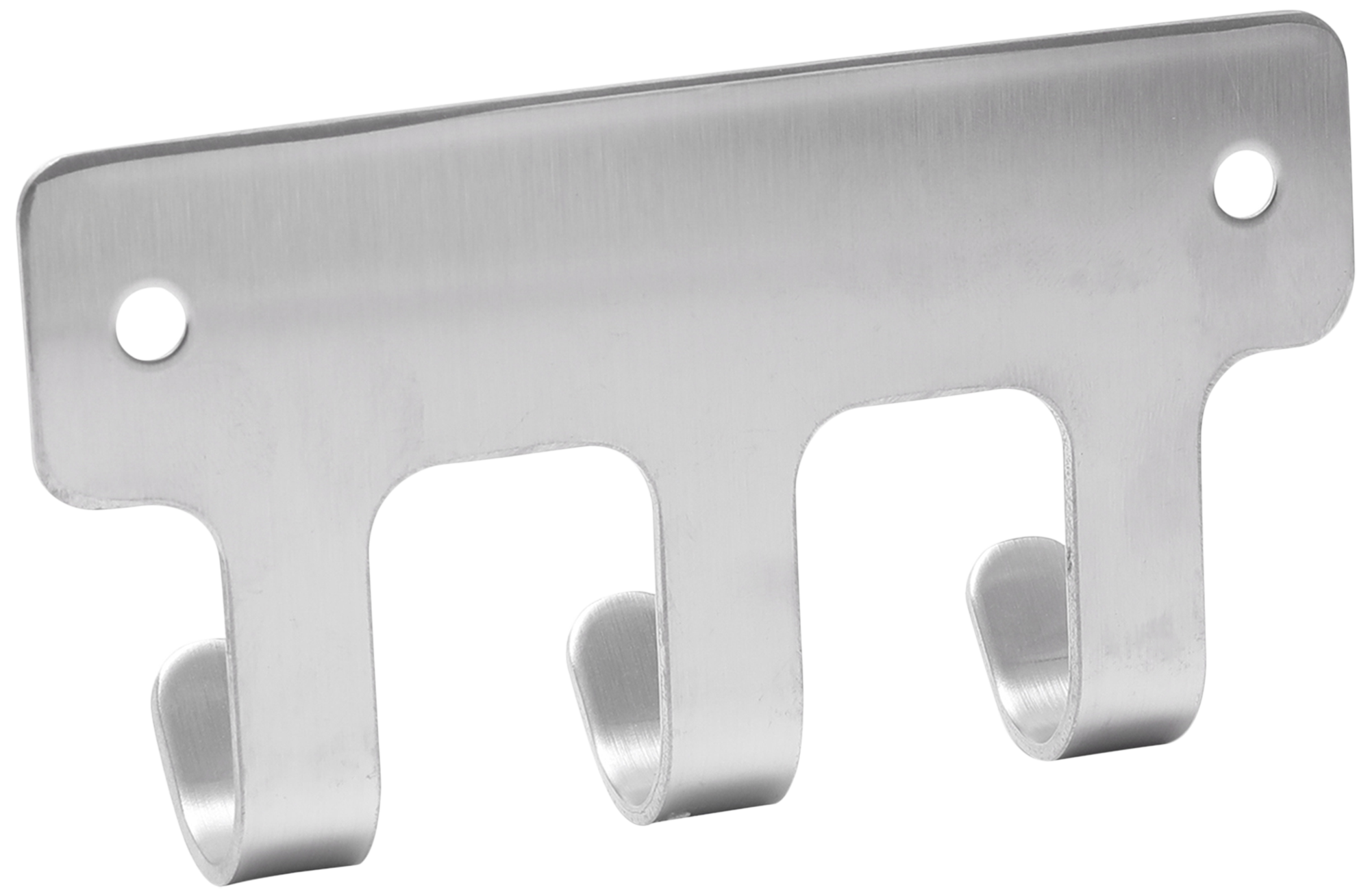 Perchero de pared Loft acero inoxidable gris  con 3 ganchos - 4