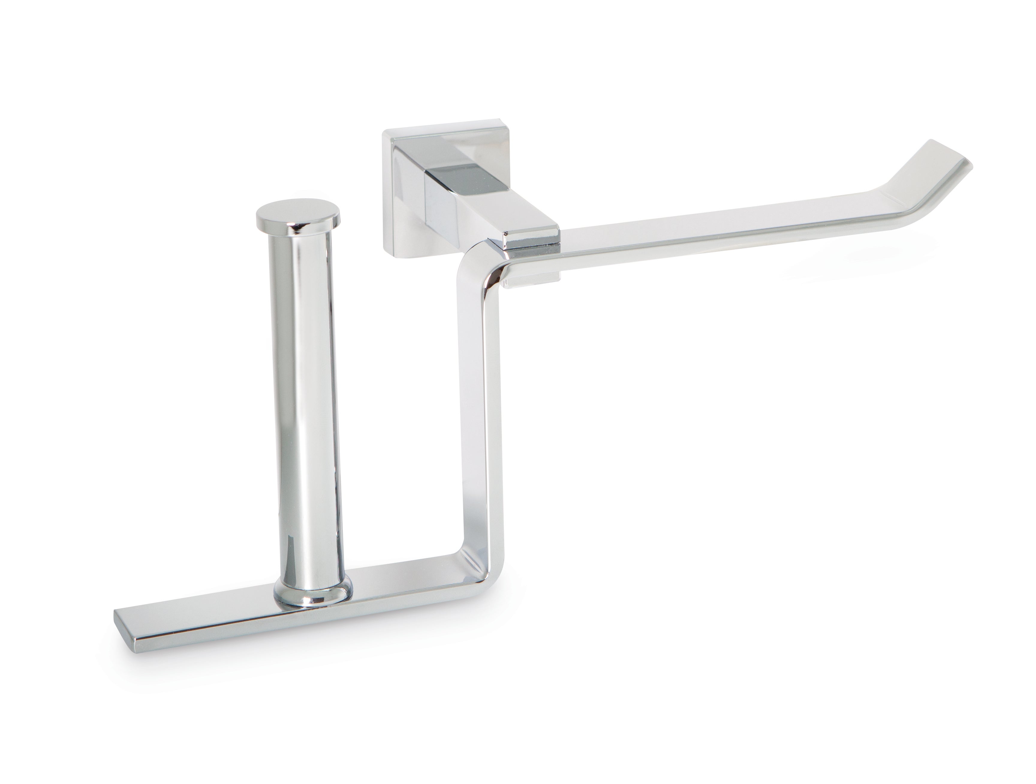 Portarrollo wc siena gris brillante 23x11 cm
