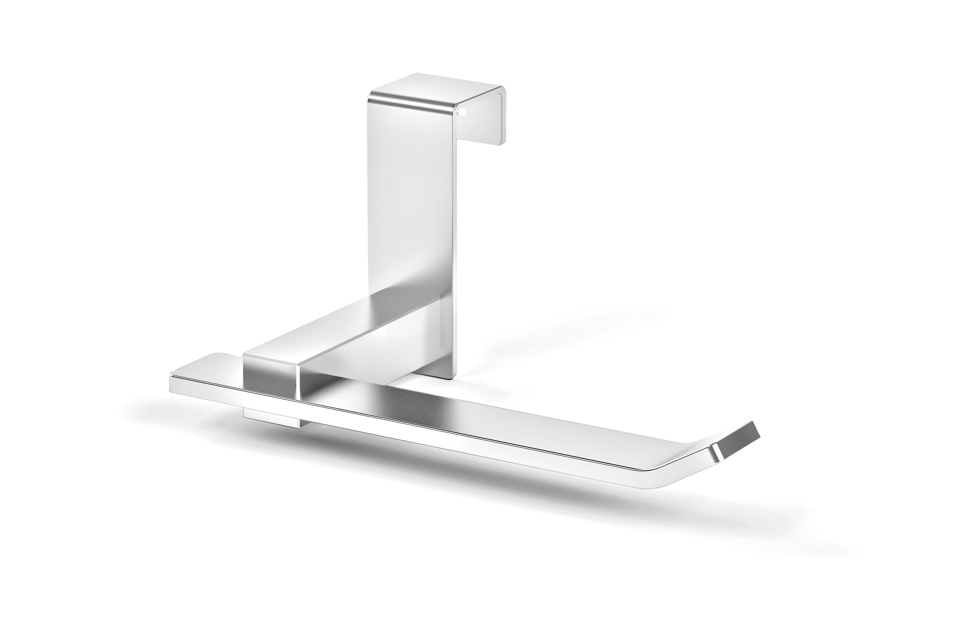 Portarrollo wc gris brillante 15x7 cm