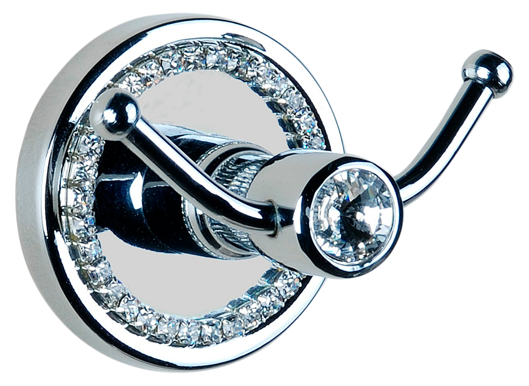 Percha gris / plata con colgadores 5x7x6 cm