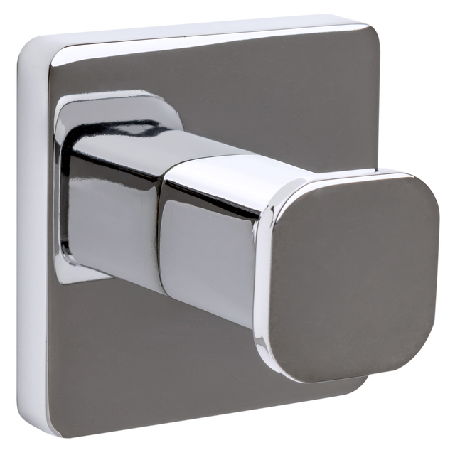 Percha/perchero Epsilon zamak gris  con 1 gancho