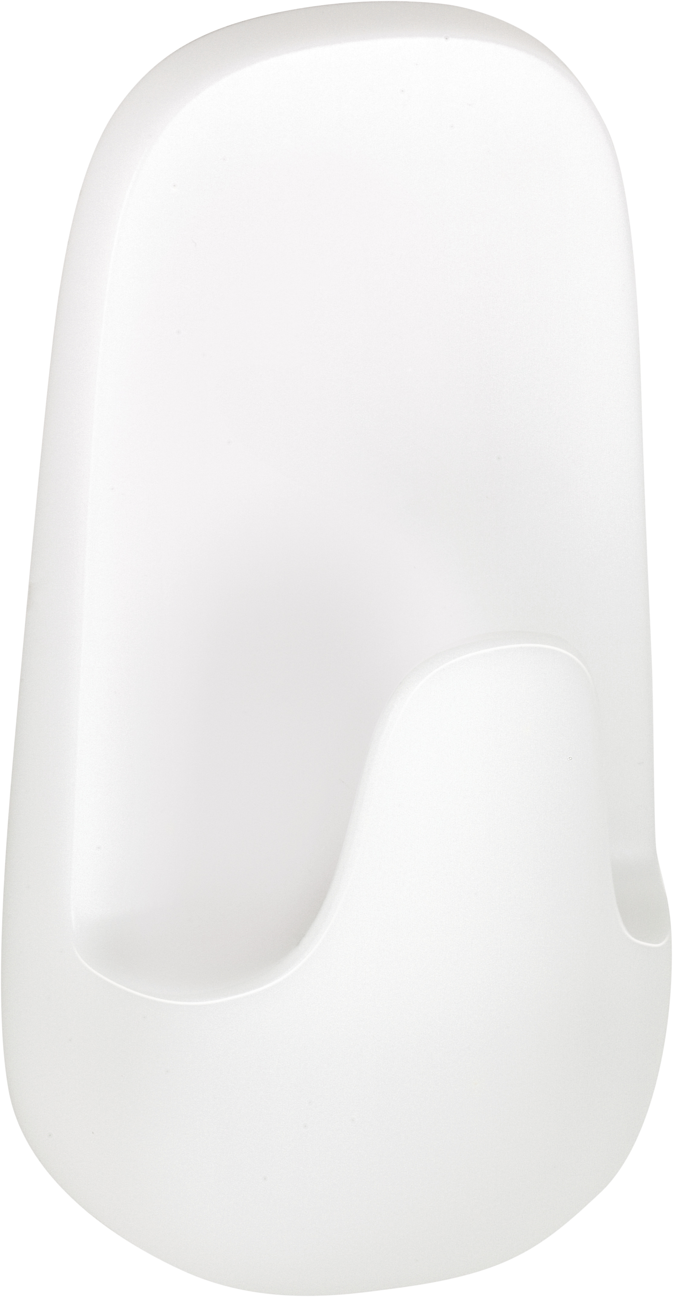 Percha de baño blanco brillante