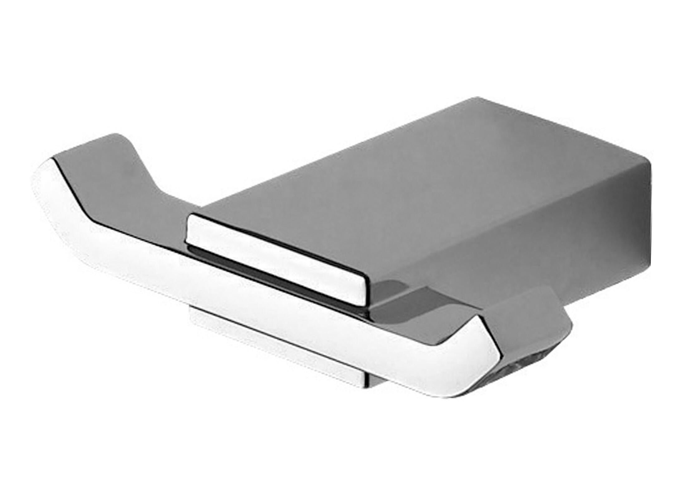 Percha/perchero gris con ganchos