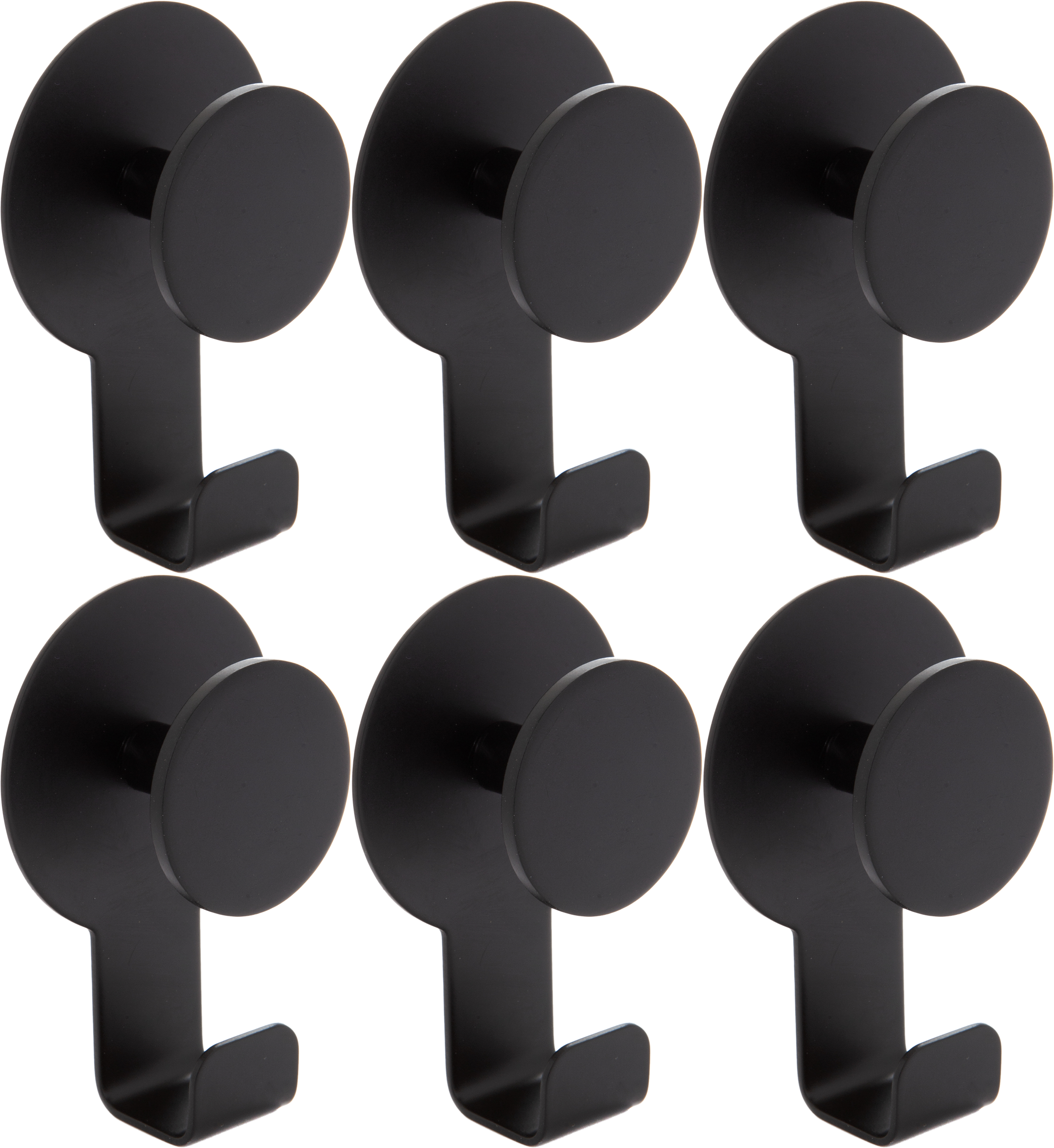 Lote de 6 perchas dobles urban sensea negro