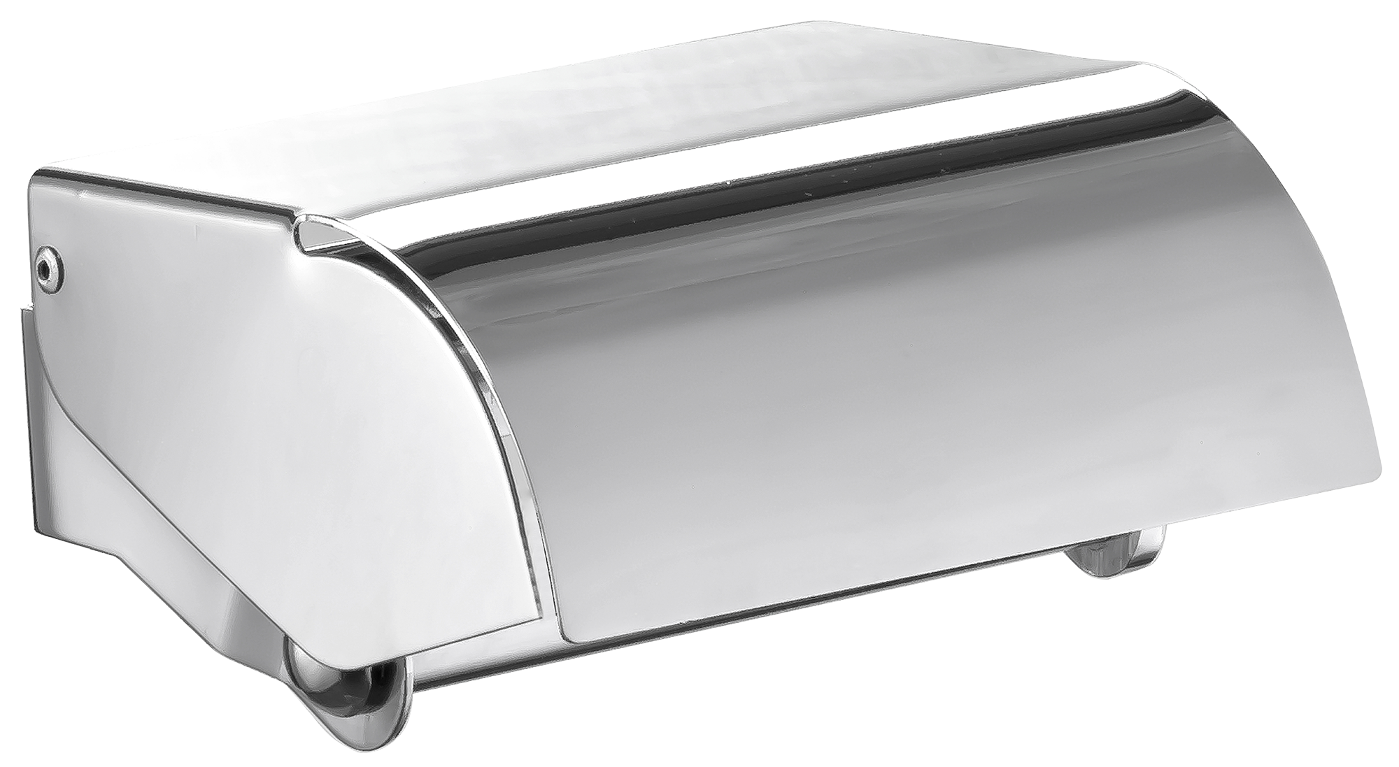 Portarrollo wc basic cromado brillante 13x7.5 cm