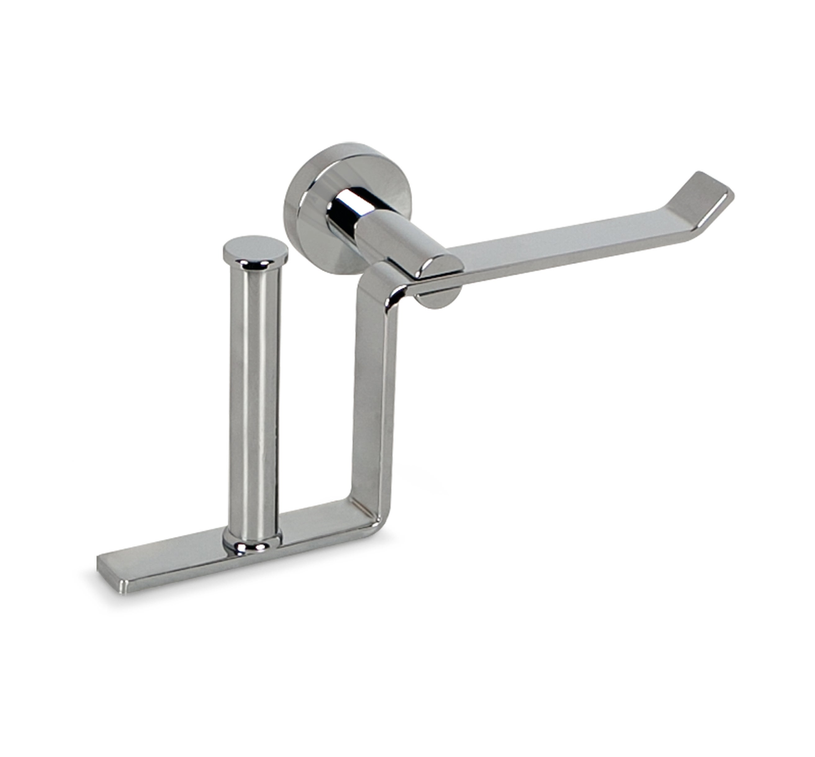 Portarrollo wc bari gris cromado 23x11 cm