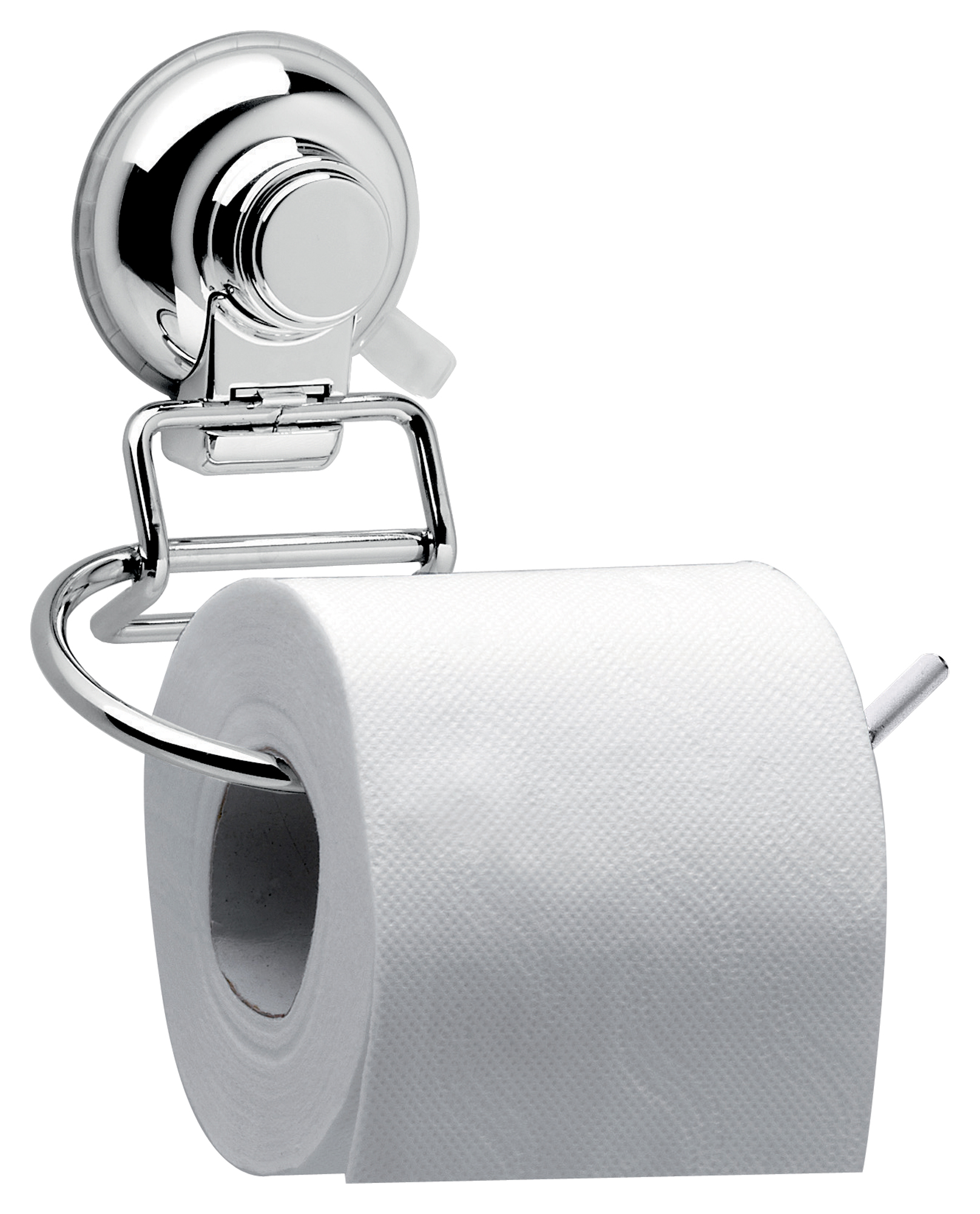 Portarrollo wc hot gris brillante 16x15.5 cm