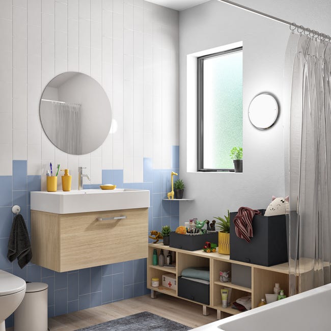 Percha de bano Click Easy blanco Leroy Merlin