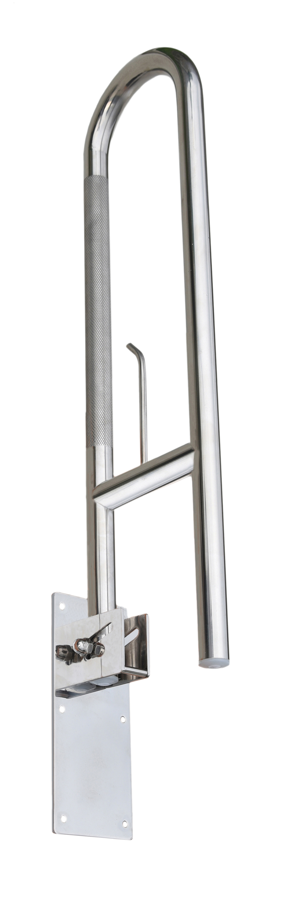 Barra de apoio aço antideslizante inox cromado 73x3 cm - 2