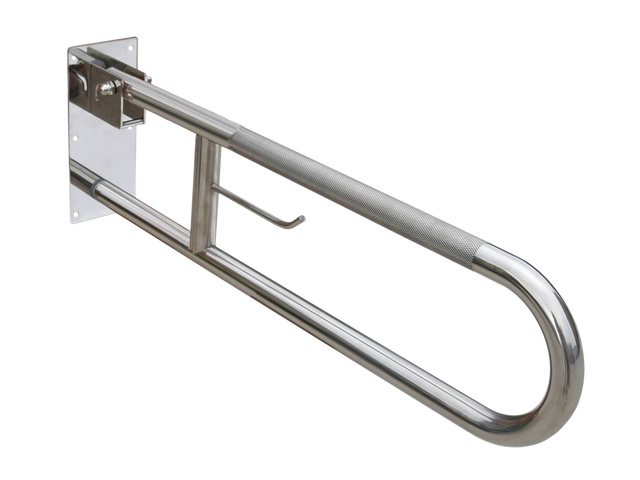 Barra de apoio aço antideslizante inox cromado 73x3 cm