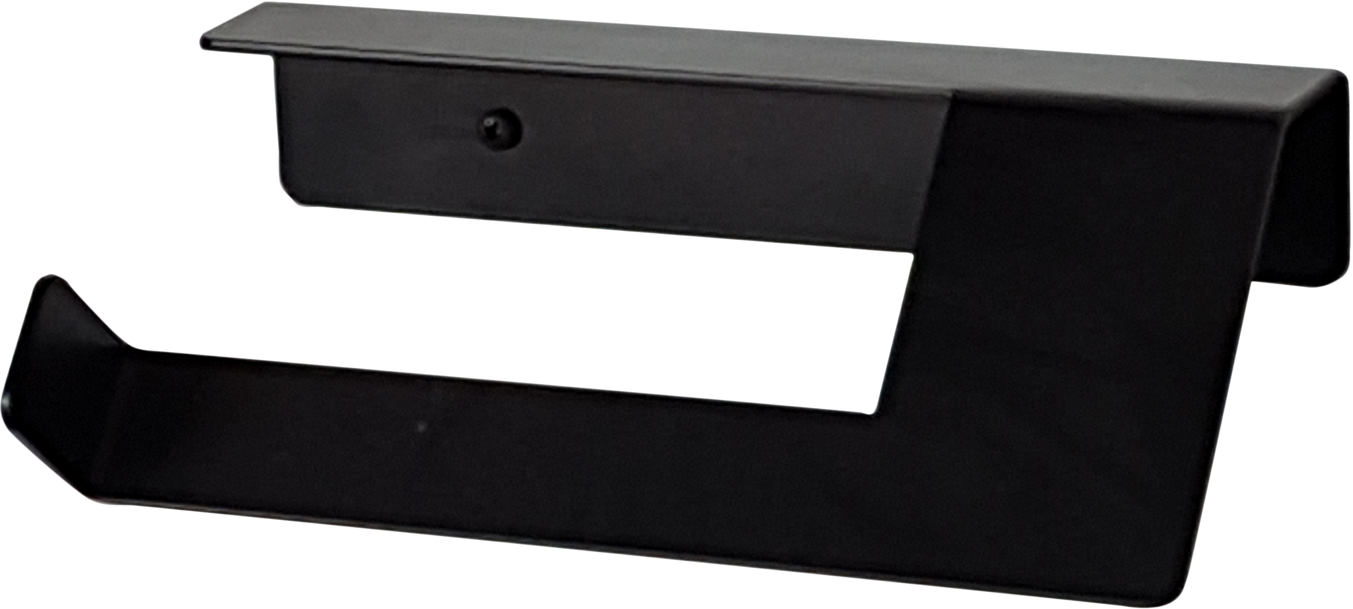Portarrollo wc outline negro 8x23 cm