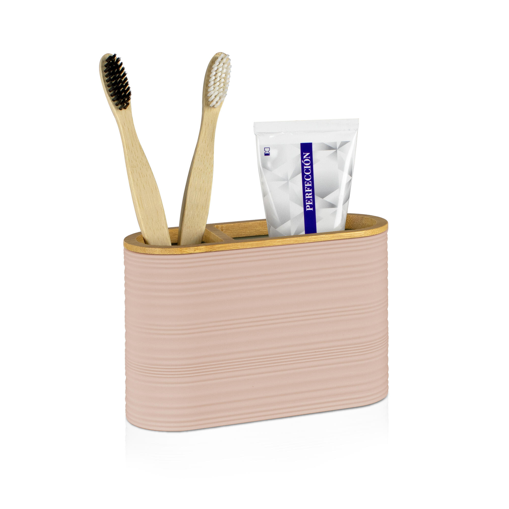 Portacepillos nature rosa mate