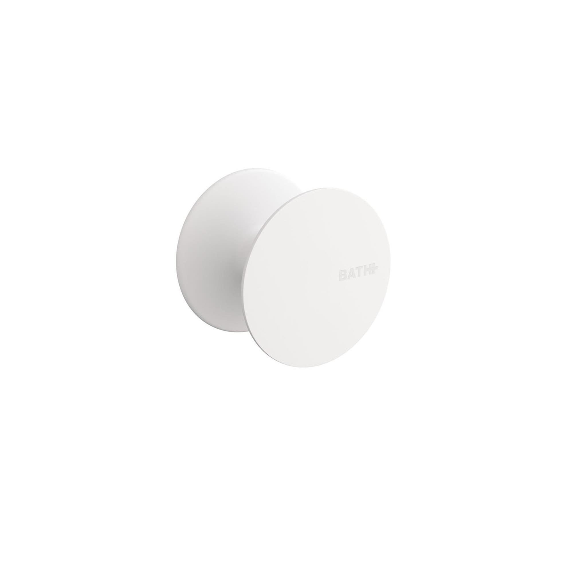 Percha/perchero diabolo aluminio blanco con 1 gancho