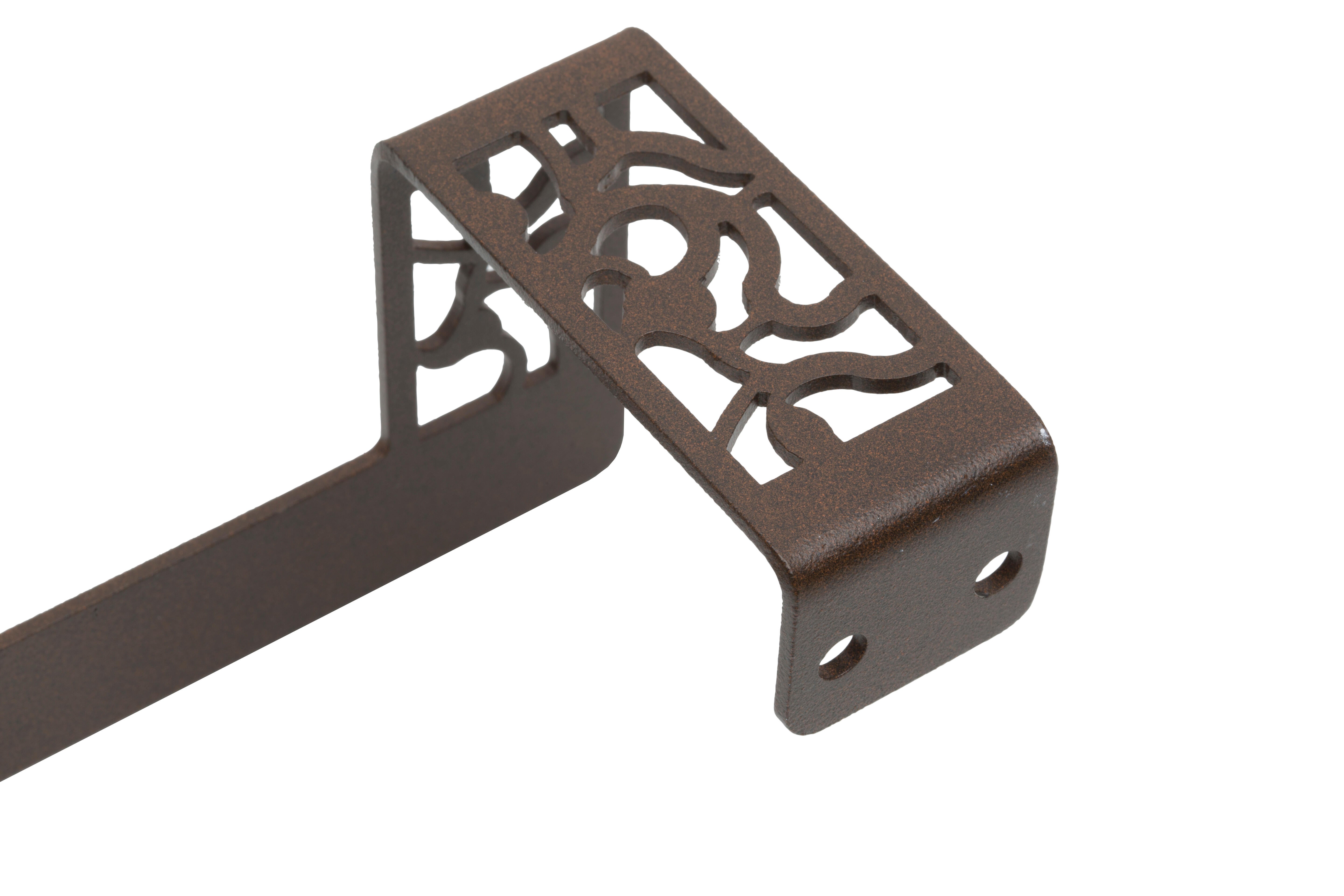 Portarrollos de papel higiénico Art Decó marrón fijo en pared - 4