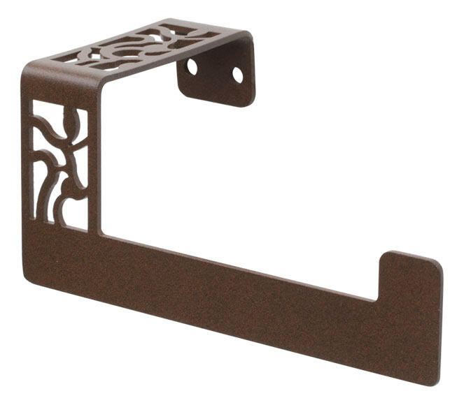 Portarrollos de papel higiénico Art Decó marrón fijo en pared - 2