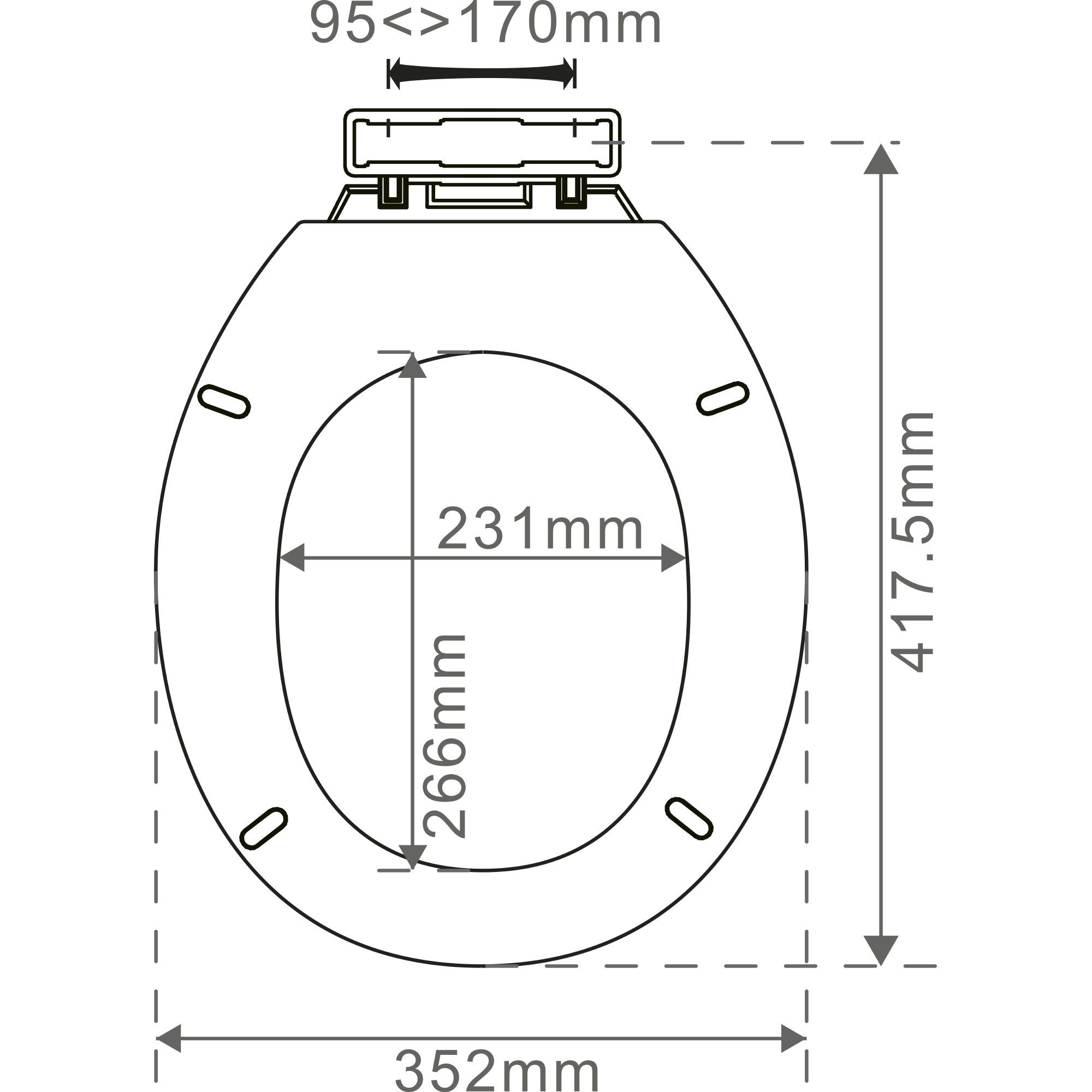 Tampa de sanita NEREA OVAL BRANCA - 5