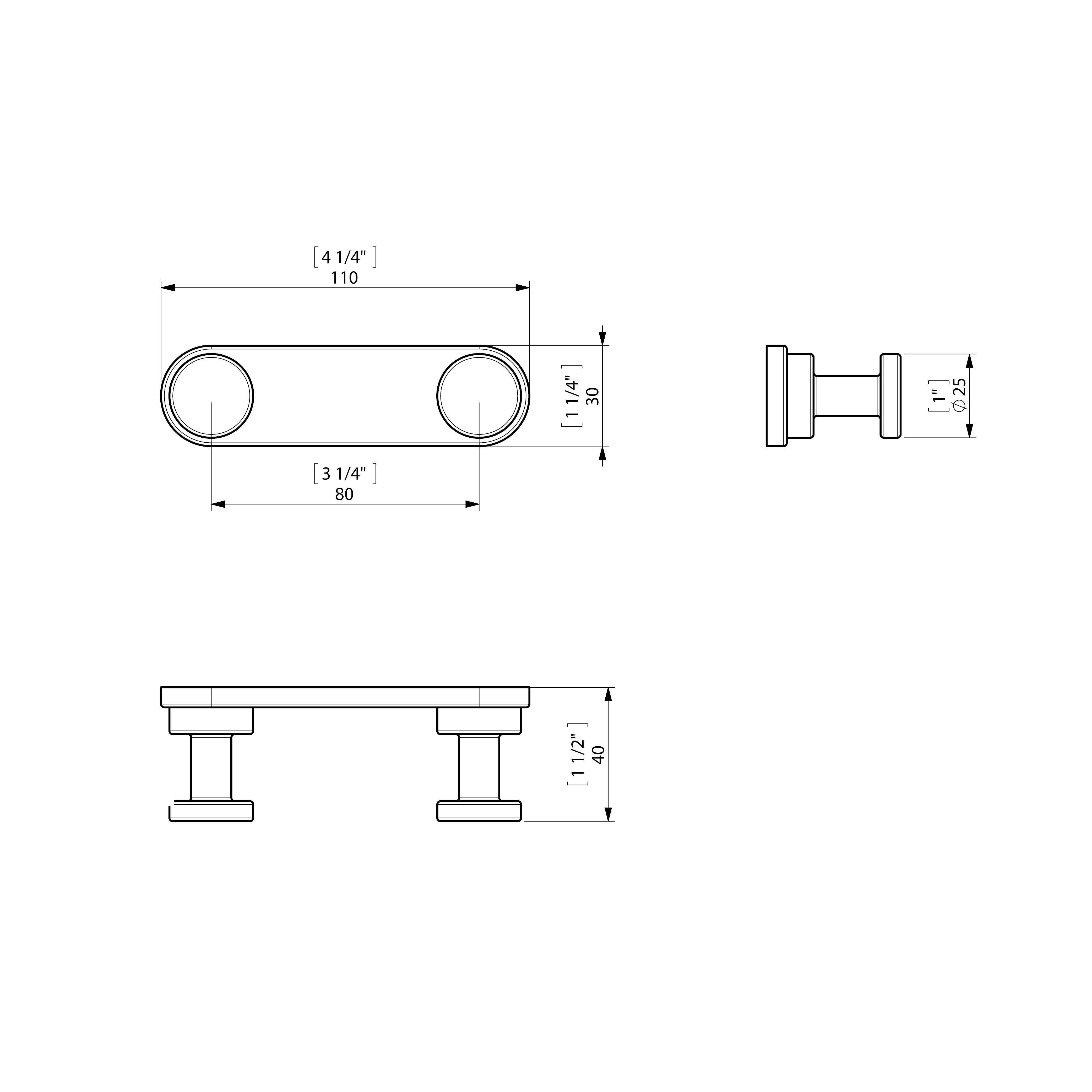 Percha/perchero Architecture  negro  con 1 gancho - 2