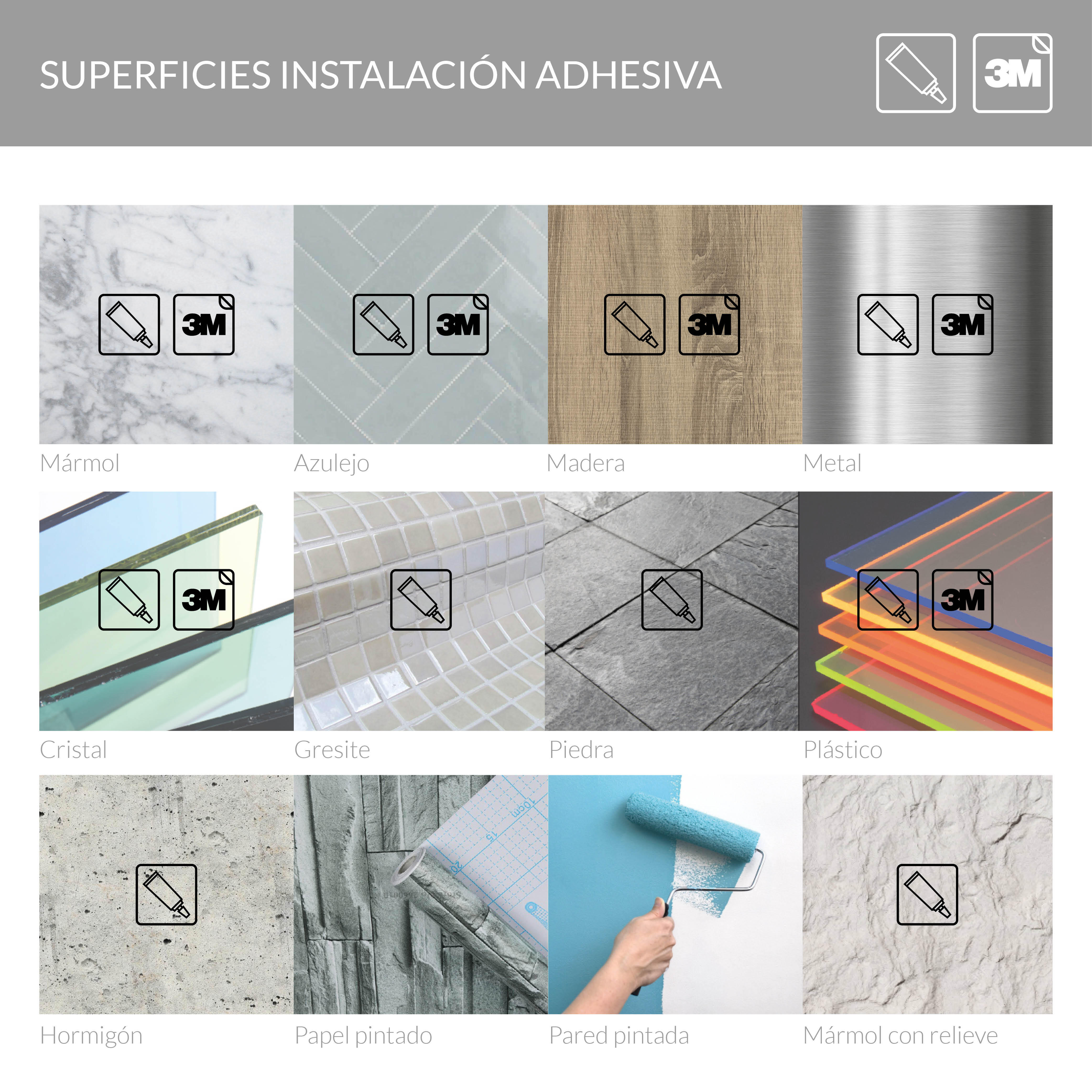 Portarrollos de papel higiénico Kubo negro adheviso o para atornillar - 6