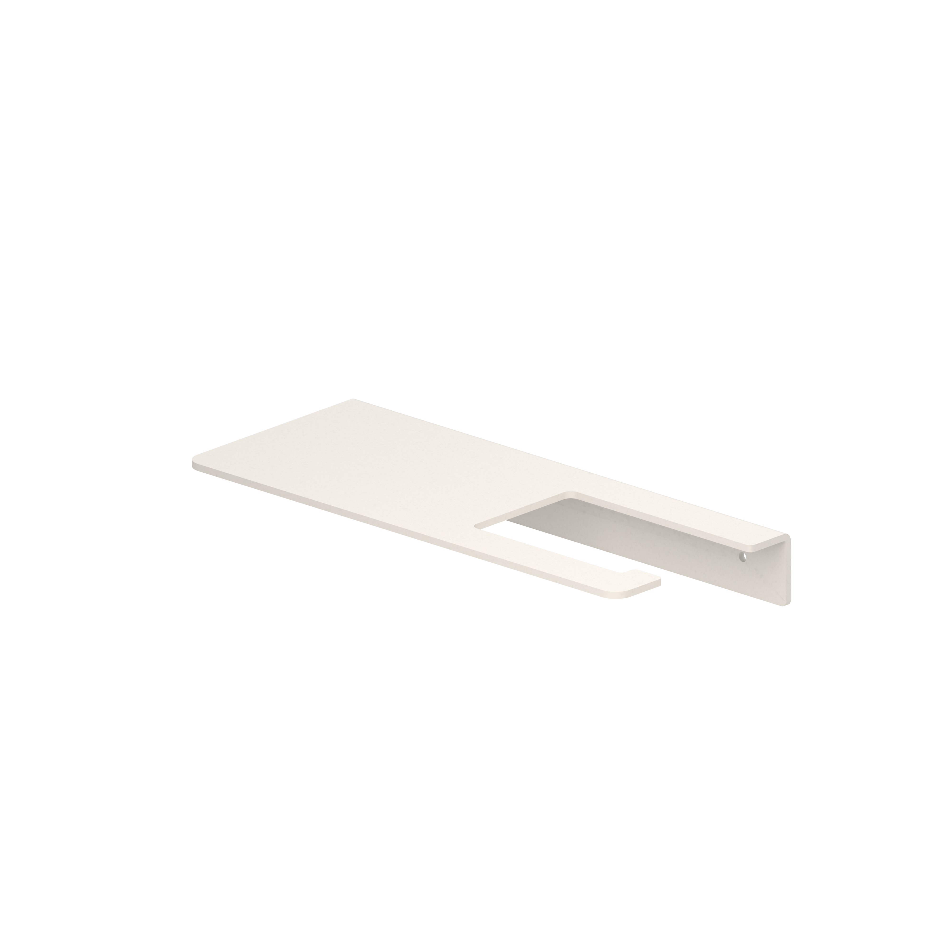 Portarrollo wc vulcano blanco deslustrado 30x4 cm