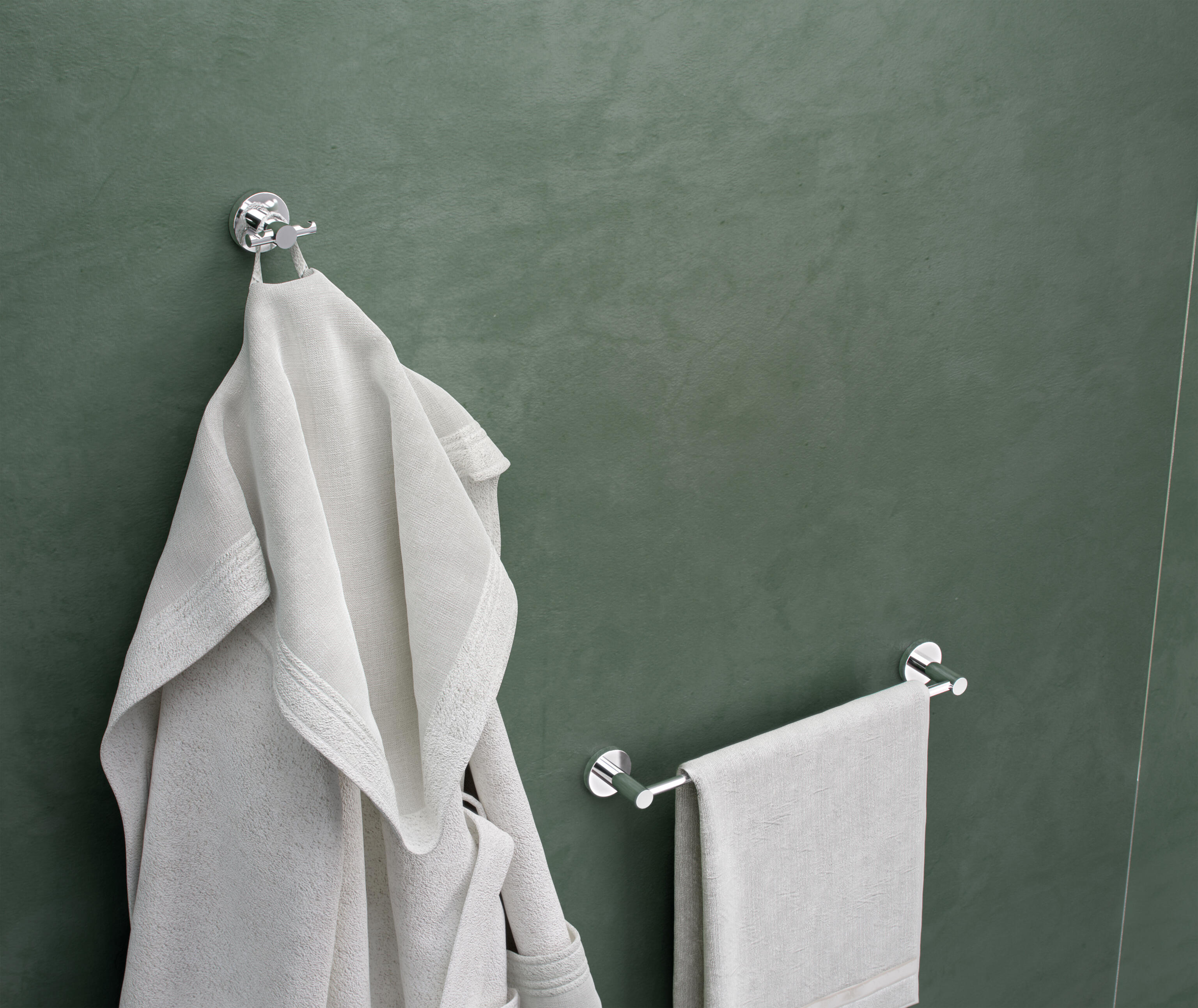 Toalheiro de barra BERNINA 39CM CROMADO BRILHANTE - 6