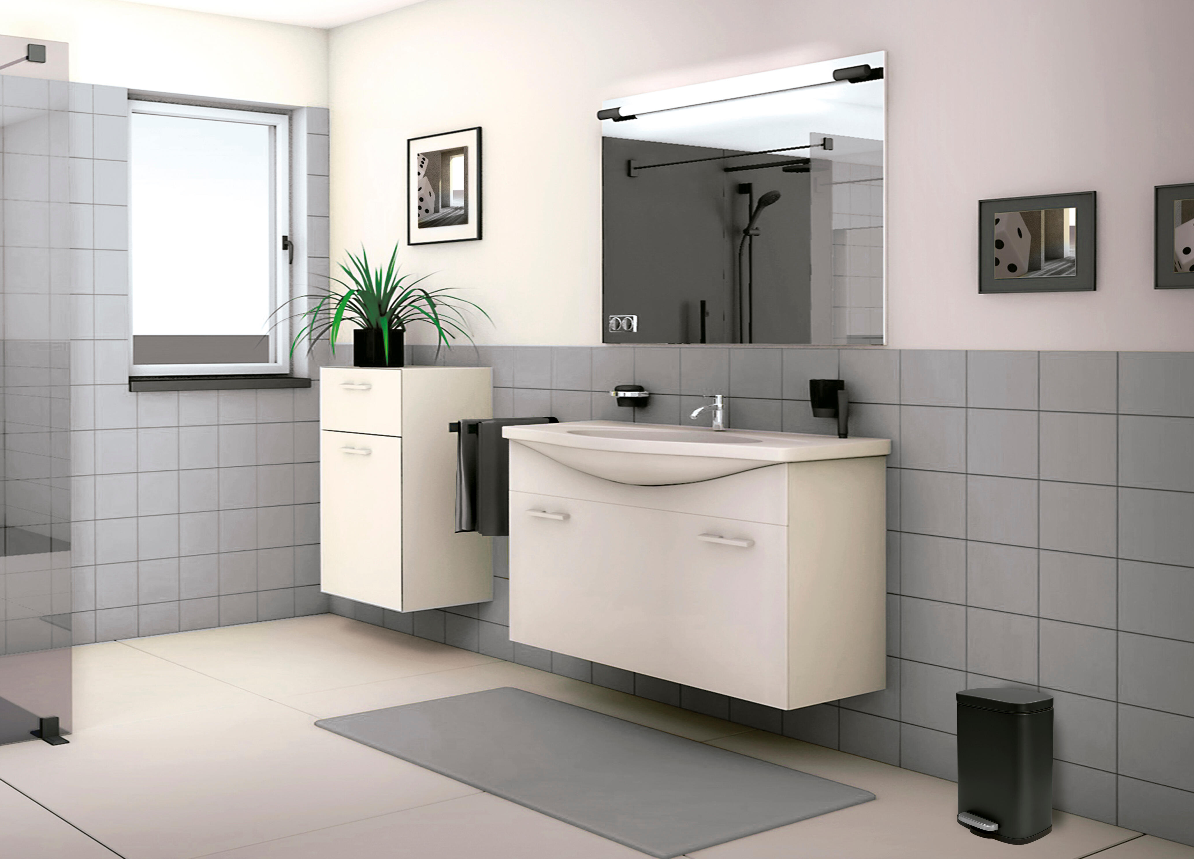 Balde do lixo SPIRELLA AKIRA 5L PR MATE - 2