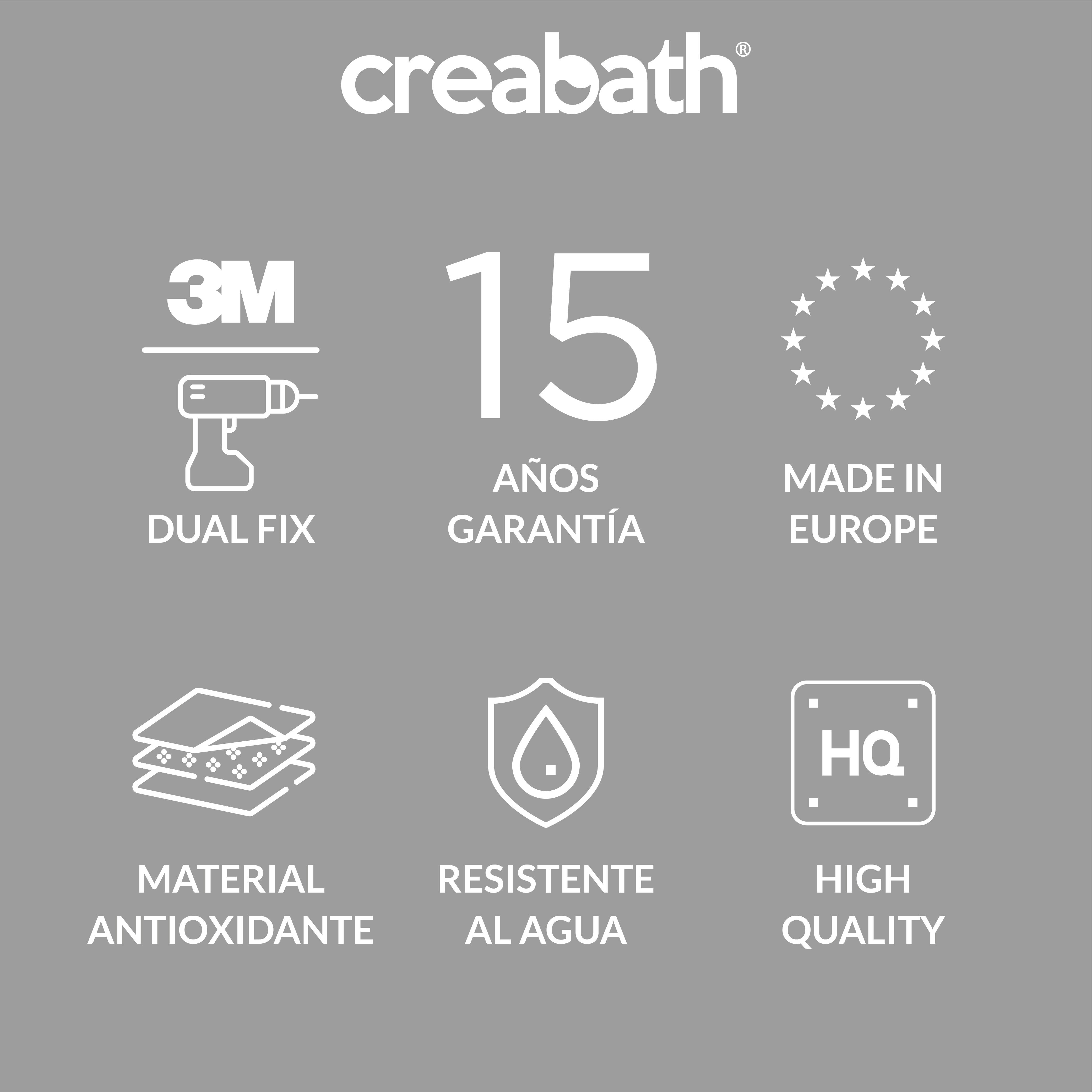 Portarrollos de papel higiénico Kubo negro adheviso o para atornillar - 5