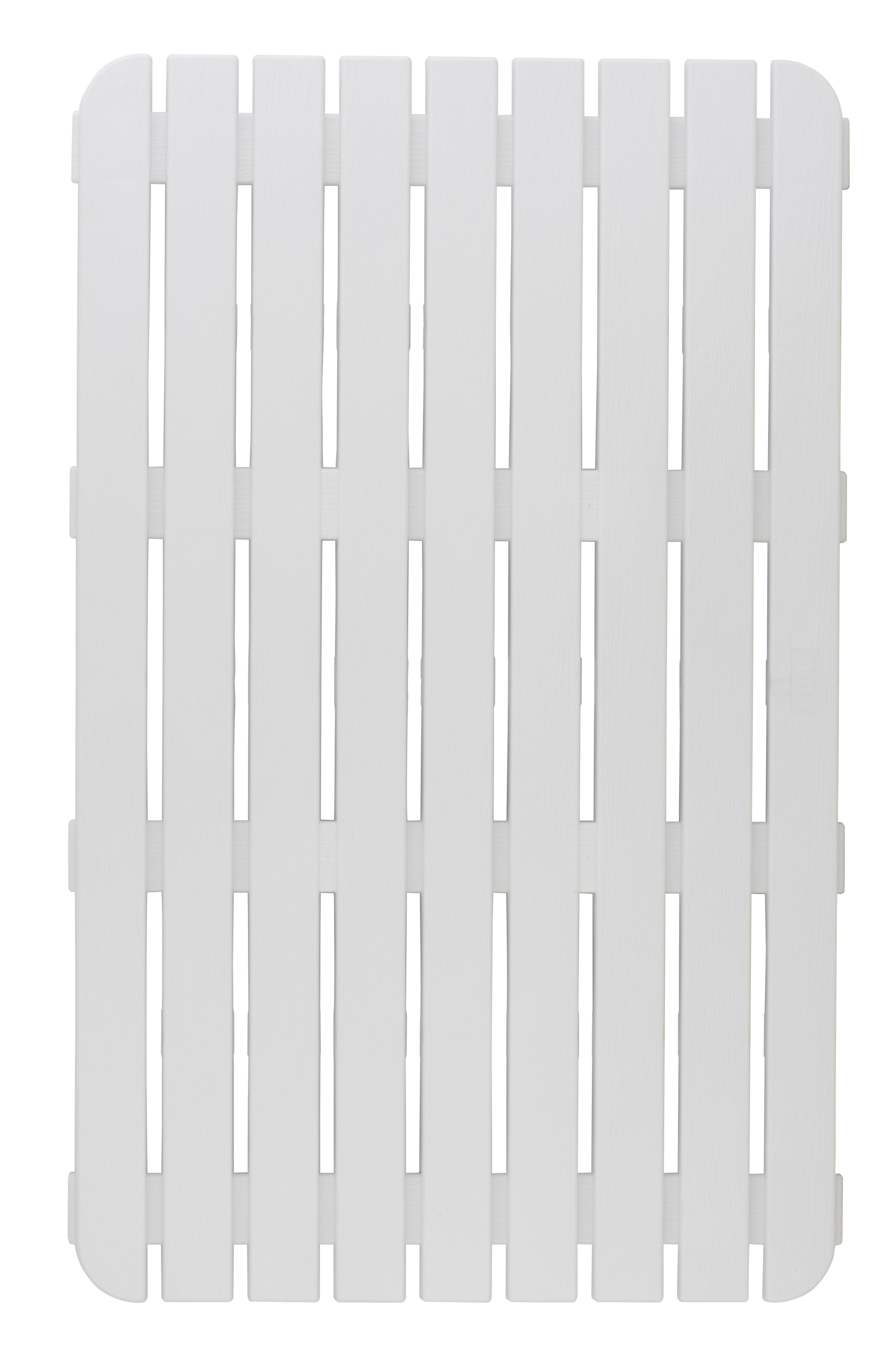 Tarima baño rectangular blanco 50x 80 cm - 3