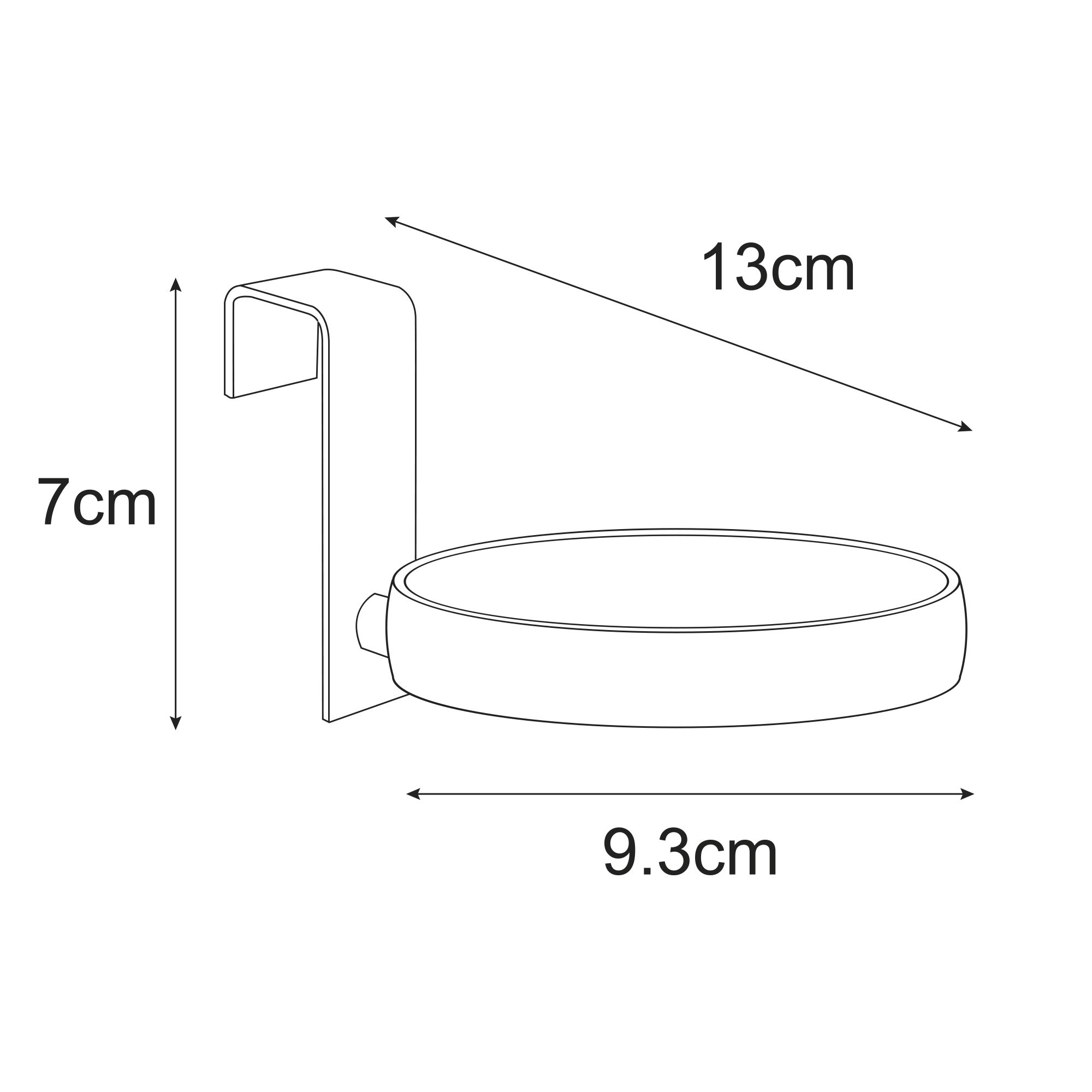 Porta-secador PARA MÓVEL CROMADO - 3