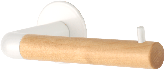 Portarrollos de papel higiénico Scandi blanco fijo en pared