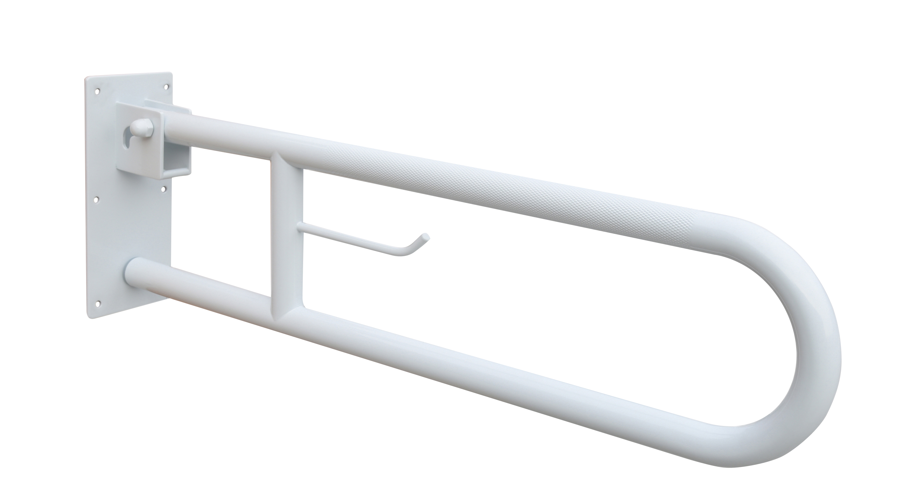 Barra de apoio aço antideslizante inox branco 73x3 cm - 2