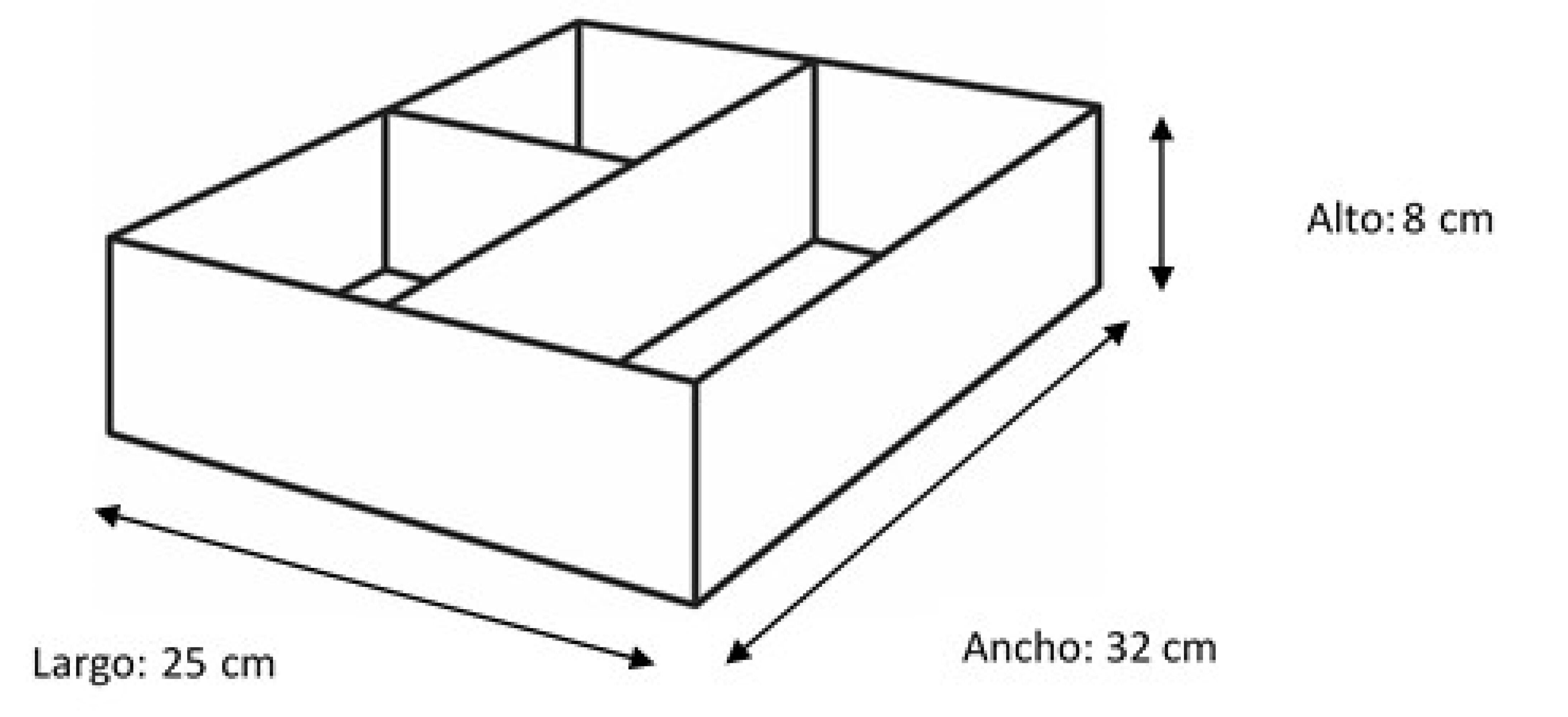 Organizador ENTRAÇADO 3 ESPAÇOS BRANCO 25X25X8X32CM - 2