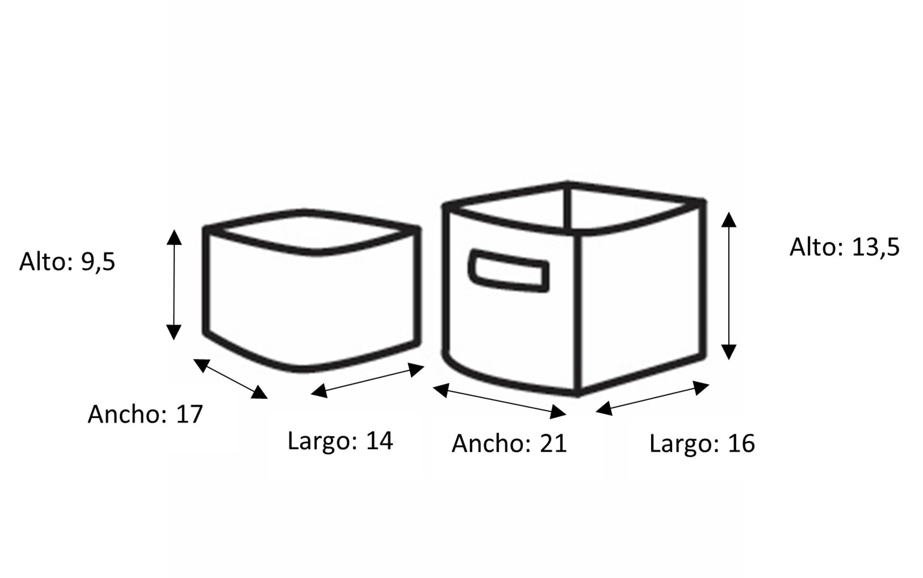 Set di 2 pezzi, Cesta in carta COMPACTOR Lisu P 14 x L 32 x H 22 cm - 2