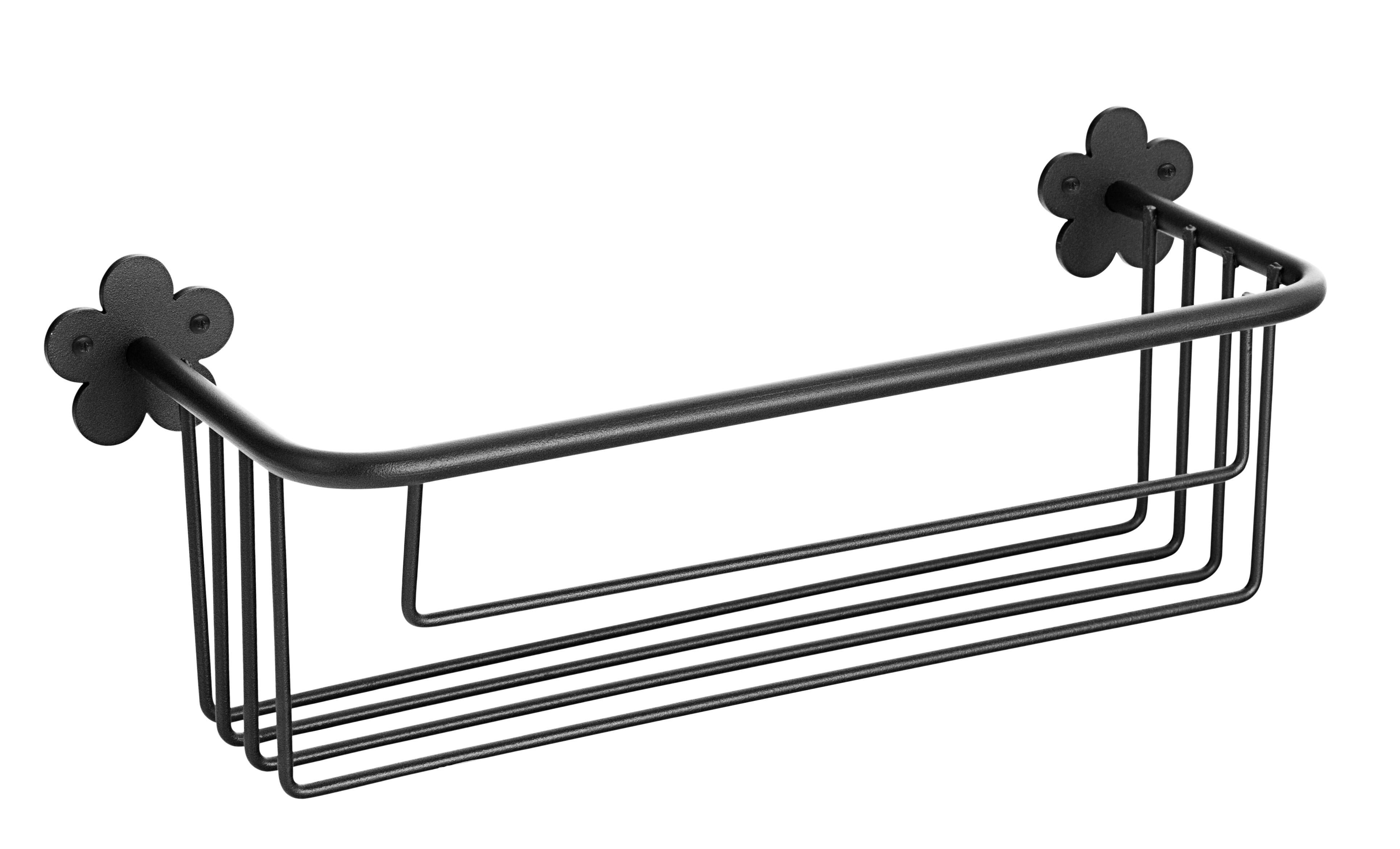 Organizador de ducha provenza negro 13.5x12.5x12 cm