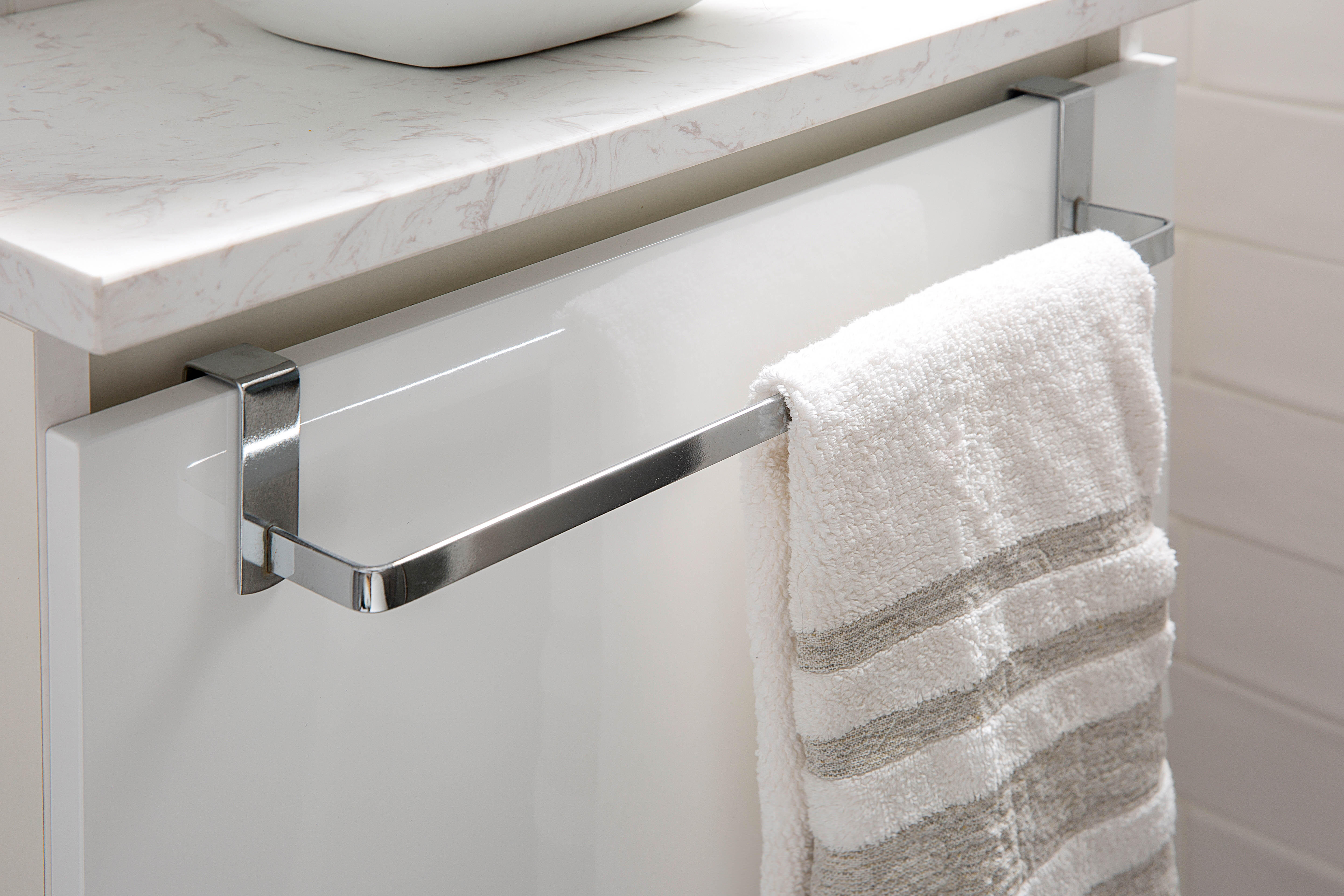 Toalheiro de parede 40 cm aço brilhante Deblanch Cromo Plus - 11