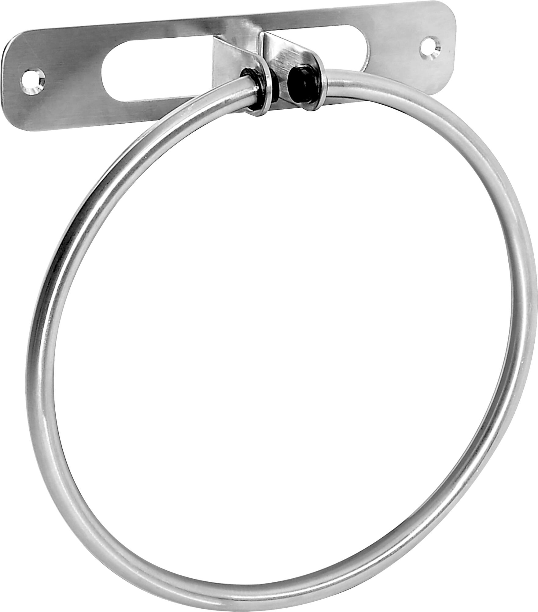 Toallero atornillar loft plata cepillado 18.2x19.2 cm