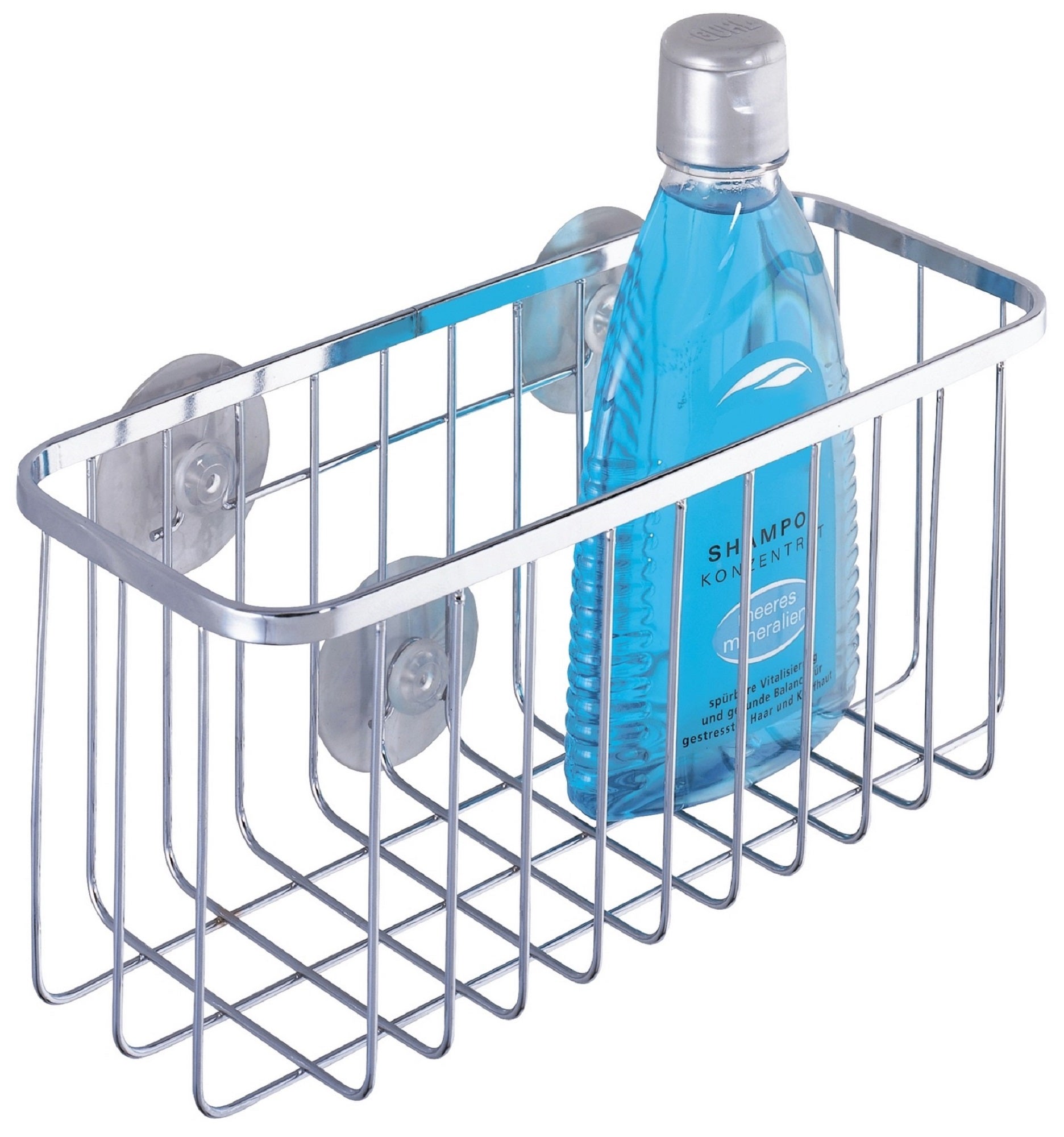 Organizador de ducha ragusa gris / plata 22.5x10.5x cm