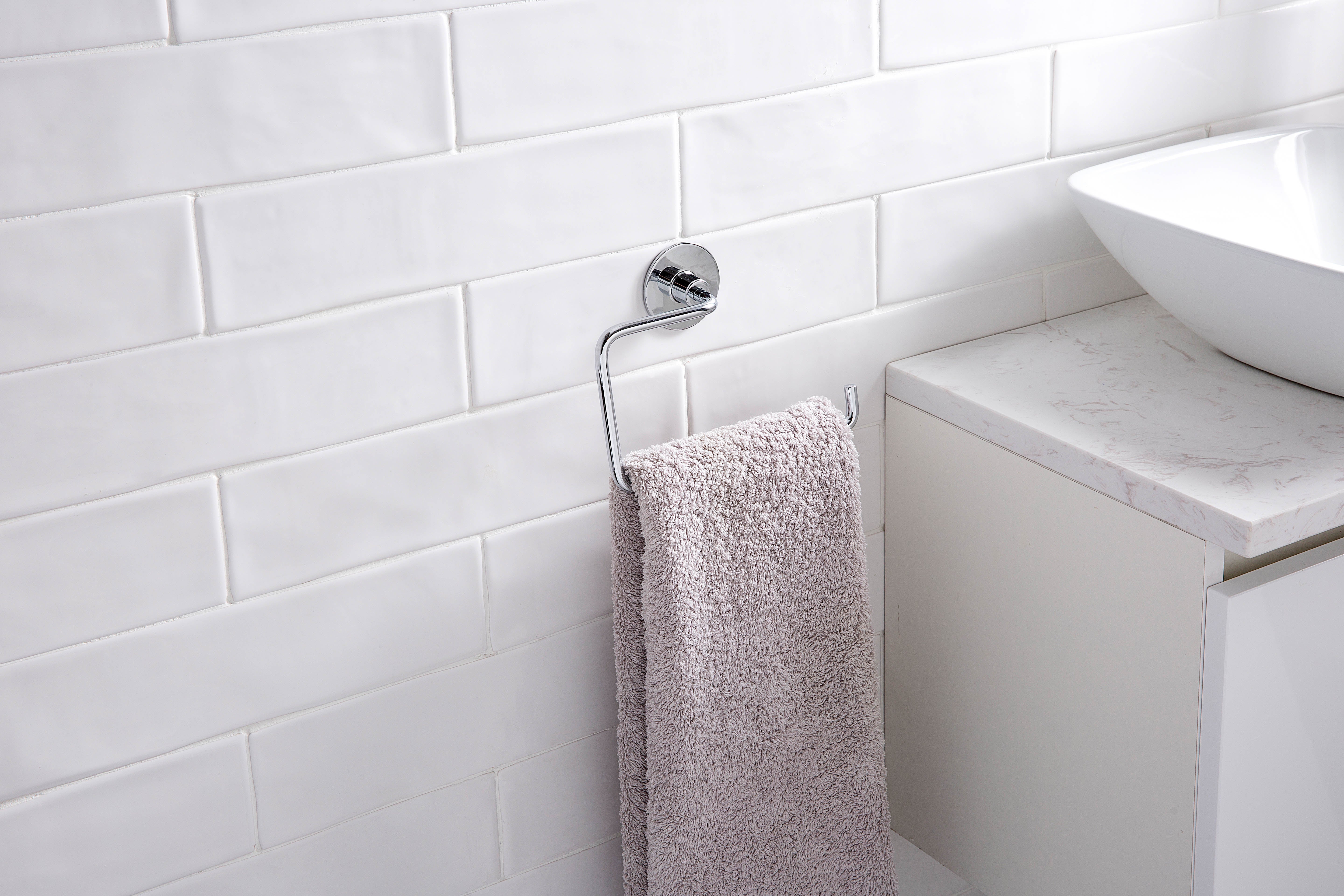 Toalheiro de aro SPRING CROMADO - 13