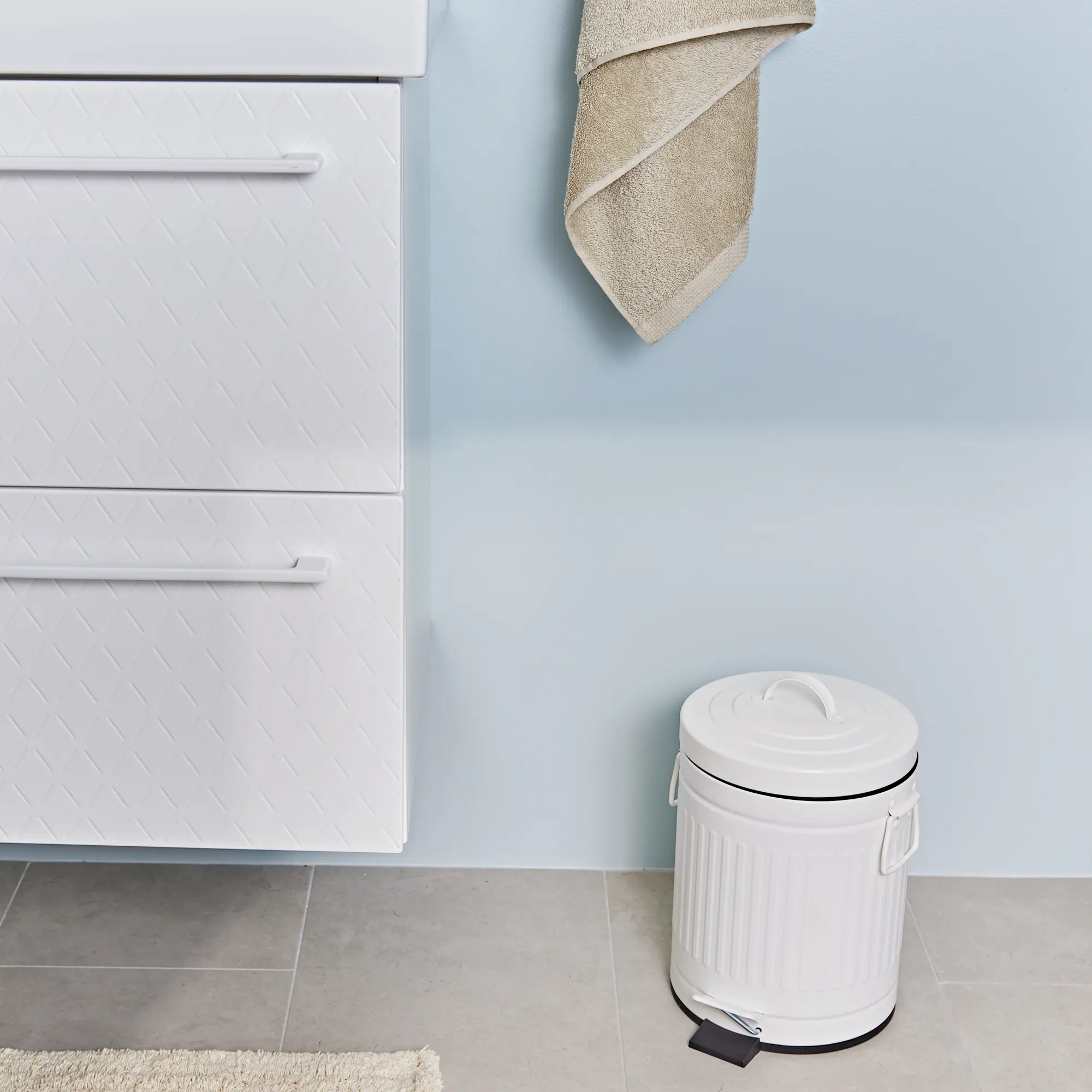 Balde do lixo 5 l  branco mate Sensea Easy Street - 4